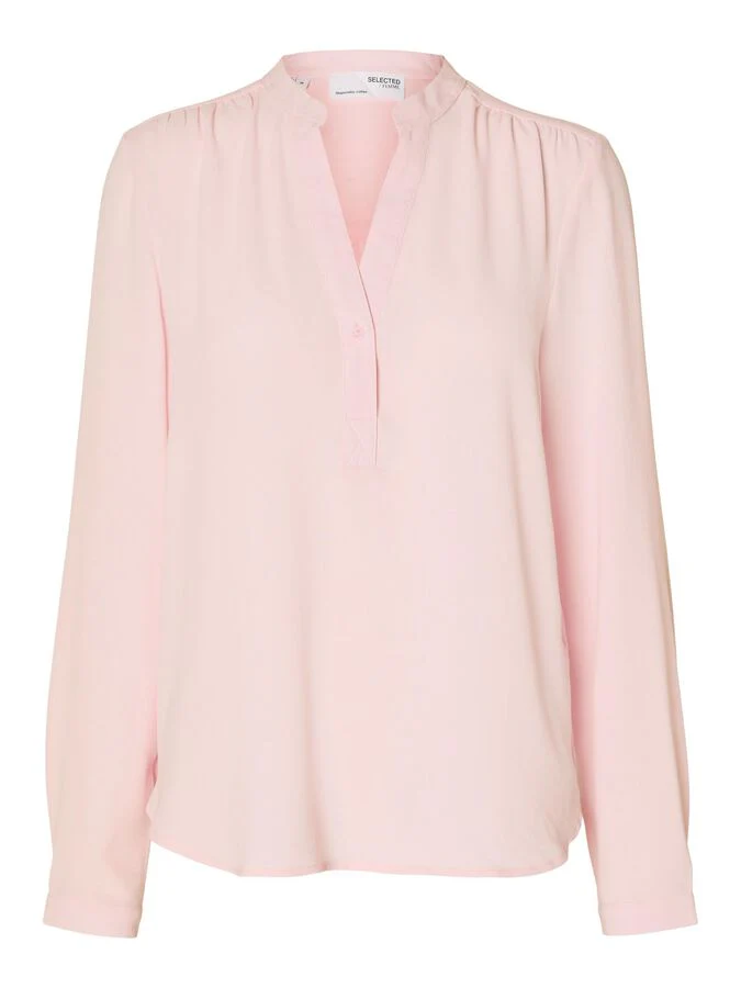 Selected Femme Naisten Pusero, SLFMIVIA LS TOP B Vaaleanpunainen - Image 3