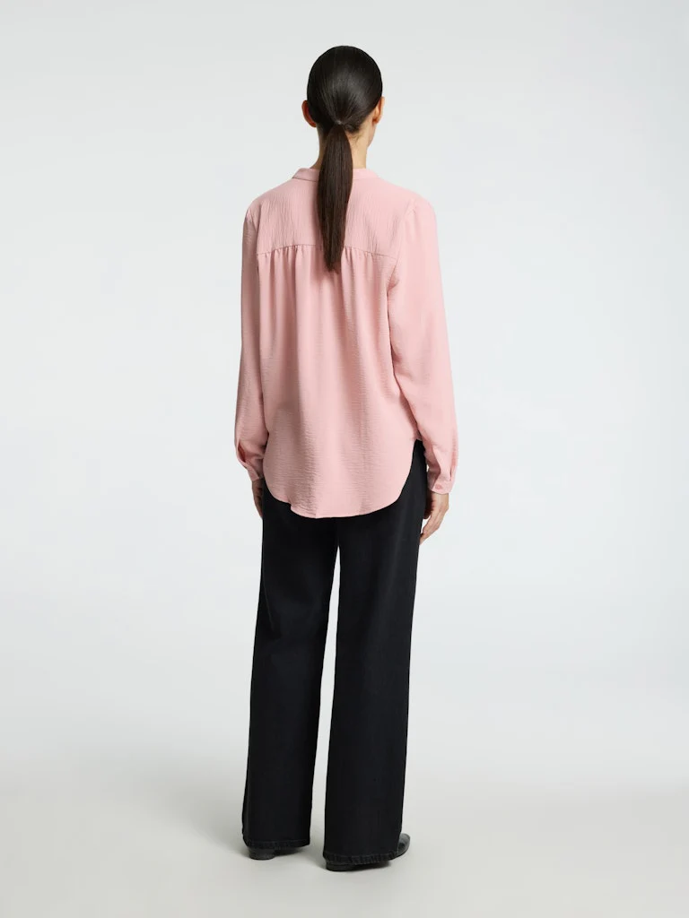 Selected Femme Naisten Pusero, SLFMIVIA LS TOP B Vaaleanpunainen - Image 4