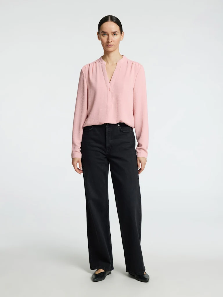 Selected Femme Naisten Pusero, SLFMIVIA LS TOP B Vaaleanpunainen - Image 5