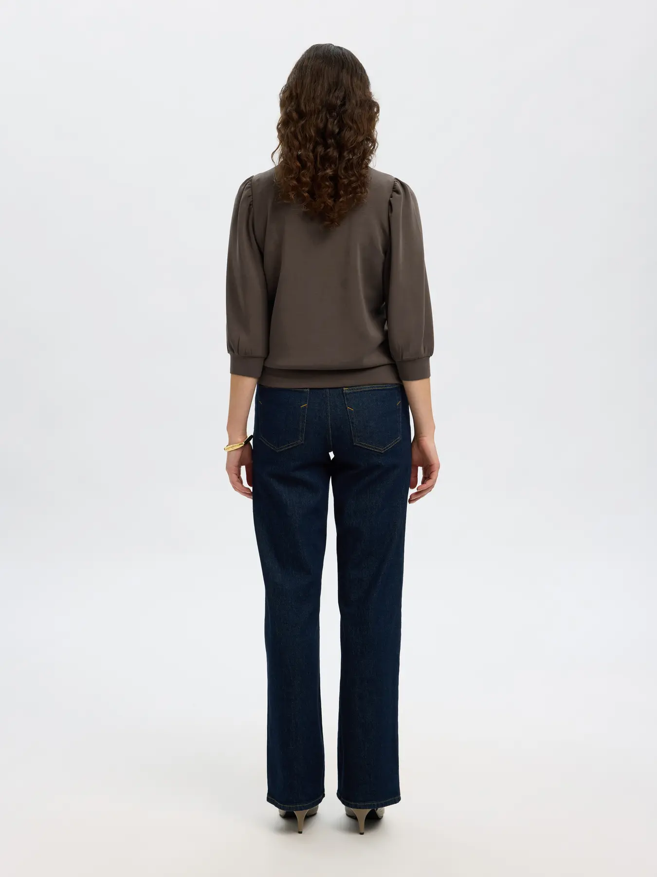 Selected Femme Naisten Pusero, SLFTENNY 3/4 SWEAT TOP NOOS Delicioso - Image 2