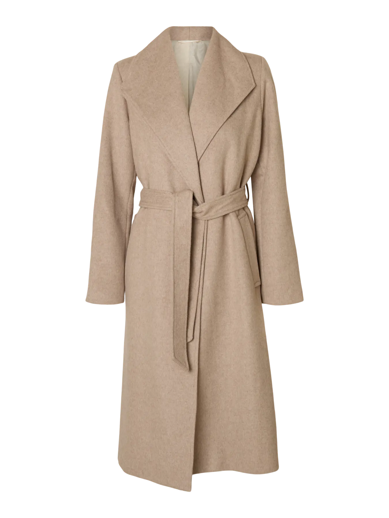 Selected Femme naisten takki, SLFROSA LANO COAT  Sandshell Melange - Image 3