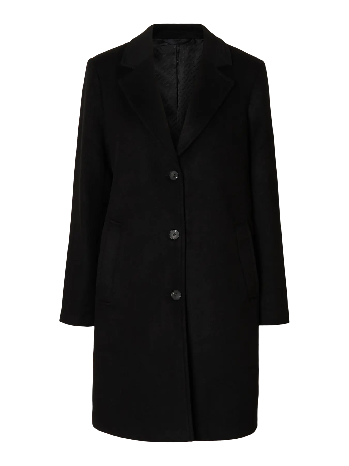 Selected Femme naisten takki, SLFSASJA LANO COAT  Black - Image 4