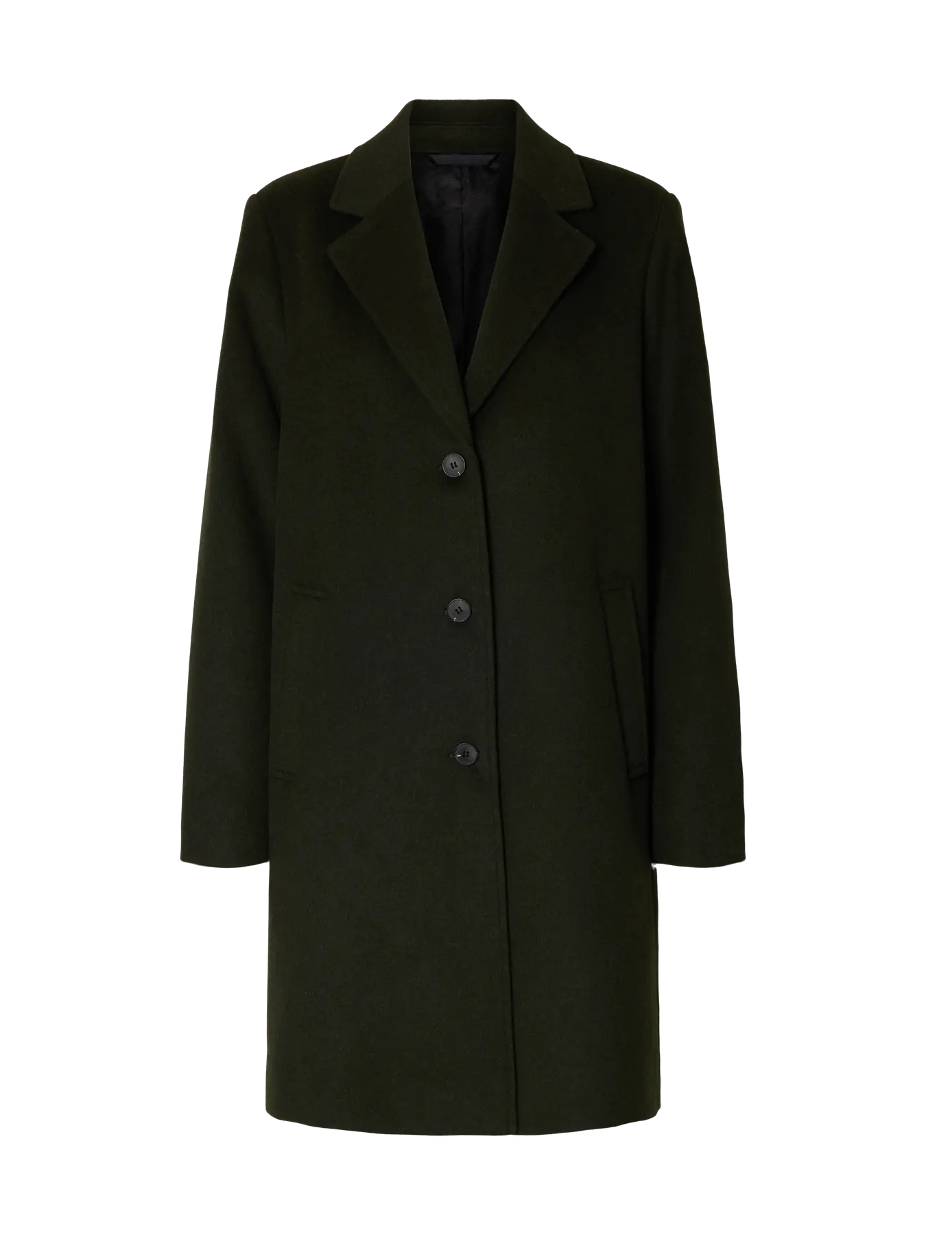 Selected Femme naisten takki, SLFSASJA LANO COAT Deep Depths Melange - Image 4