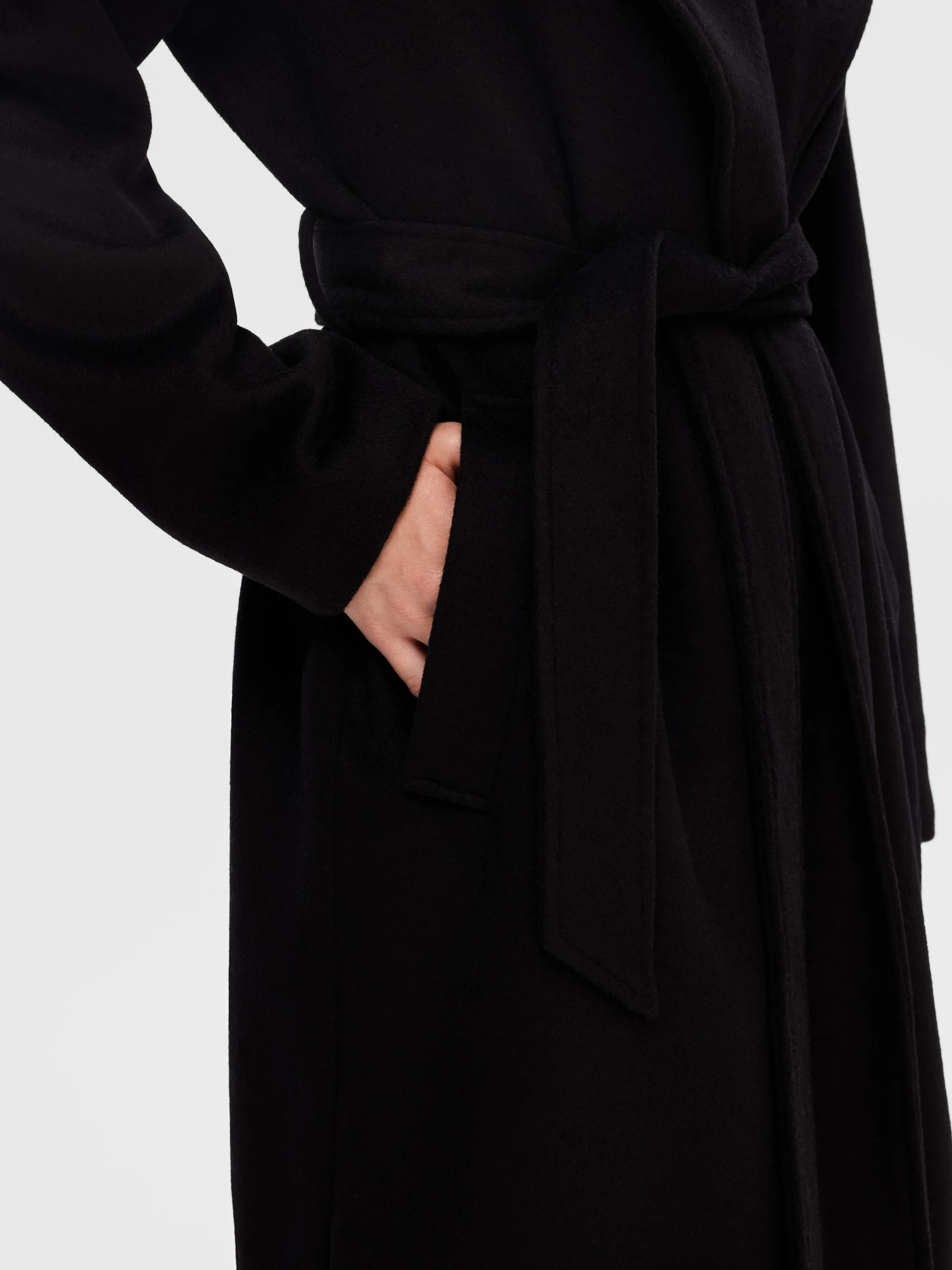 Selected Femme Villakangastakki, SLFROSA WOOL COAT Musta - Image 4