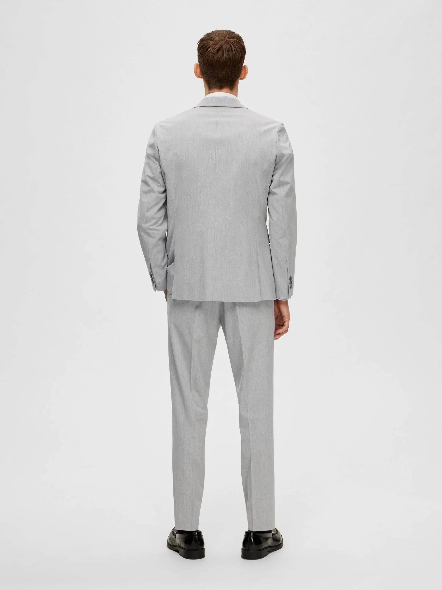 Selected Homme Miesten Bleiseri, LIAM BLZ FLEX NOS Vaaleanharmaa - Image 2