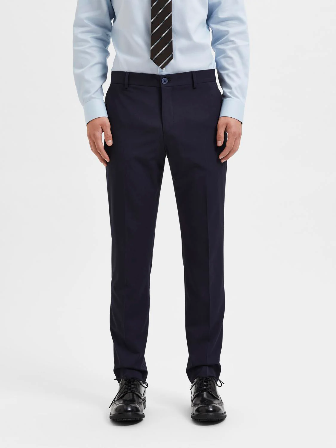 Selected Homme Miesten Housut, LIAM TRS FLEX NOS Navy Blazer