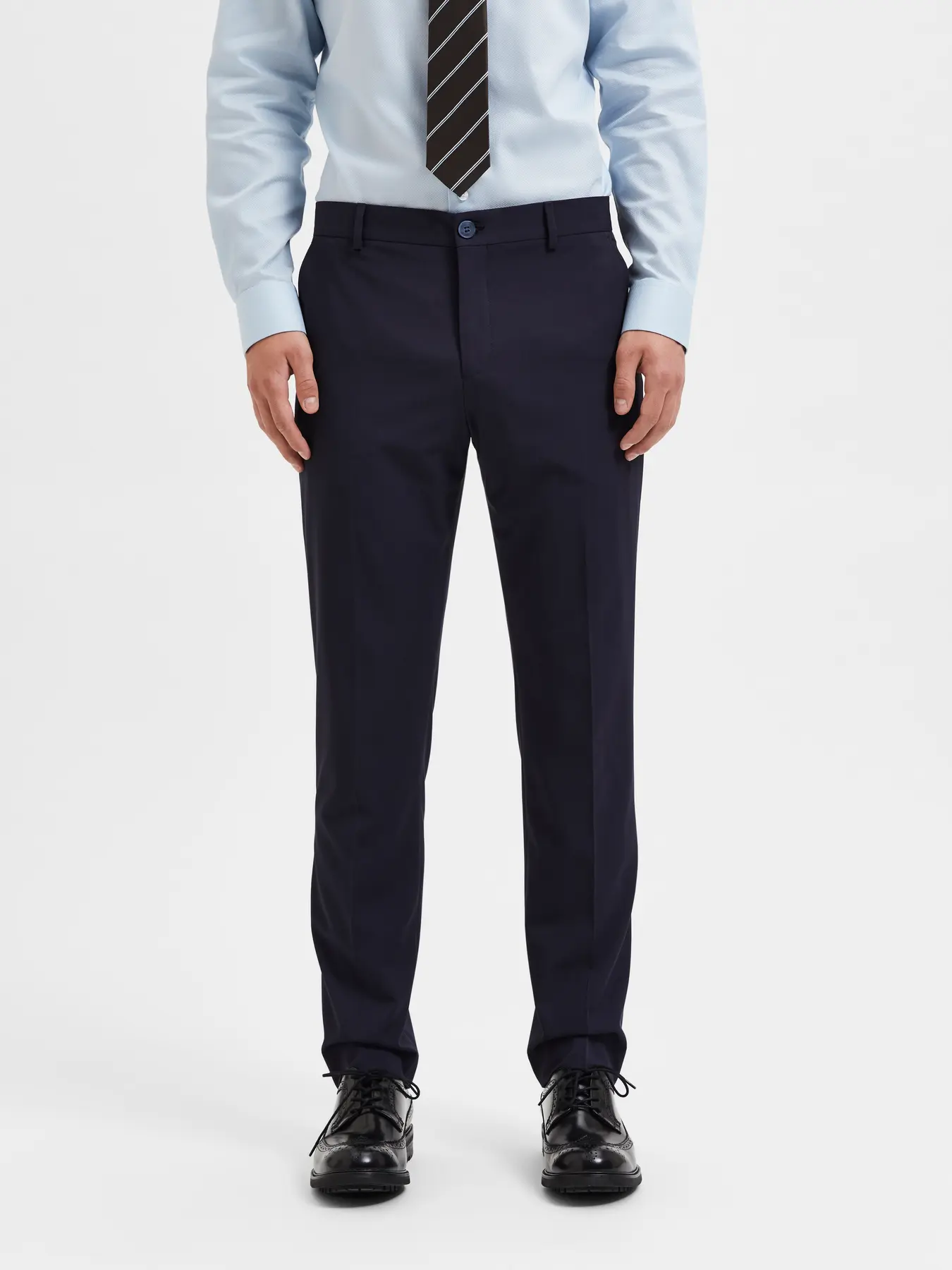 Selected Homme Miesten Housut, LIAM TRS FLEX NOS Navy Blazer - Image 2