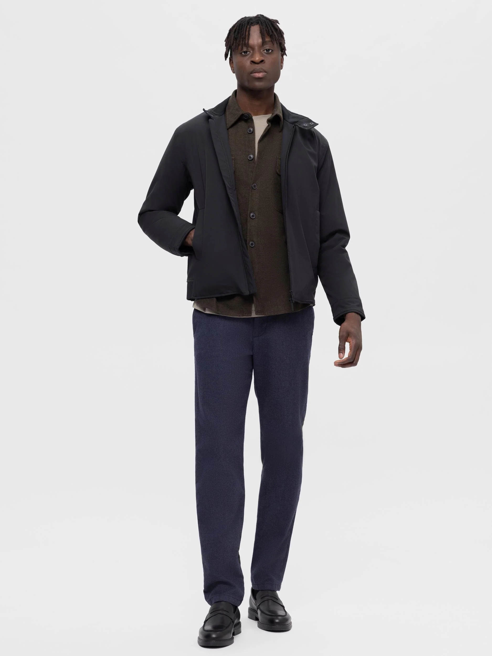 Selected housut, MILES BRUSHED PANTS Navy - Image 5