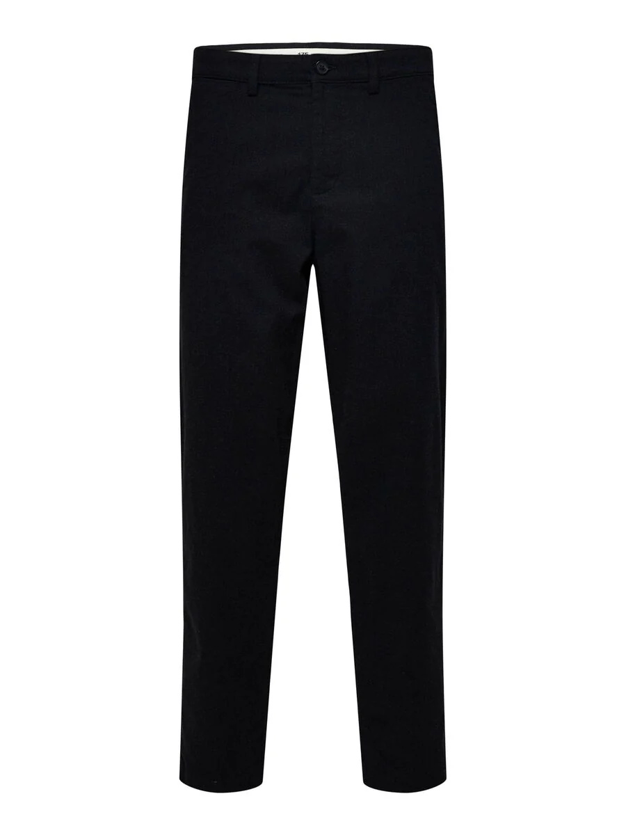 Selected housut, MILES BRUSHED PANTS Tummanharmaa - Image 2