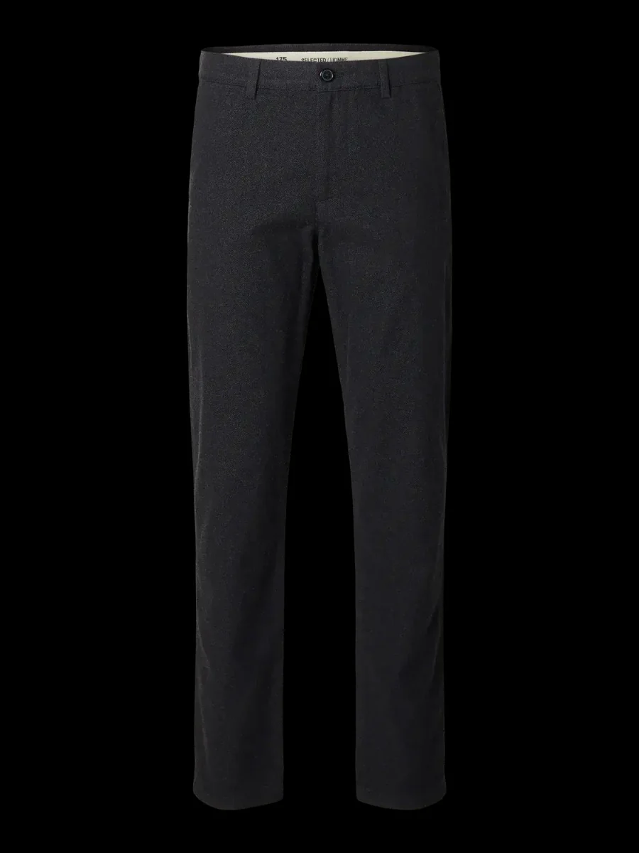 Selected housut, MILES BRUSHED PANTS Tummanharmaa - Image 6