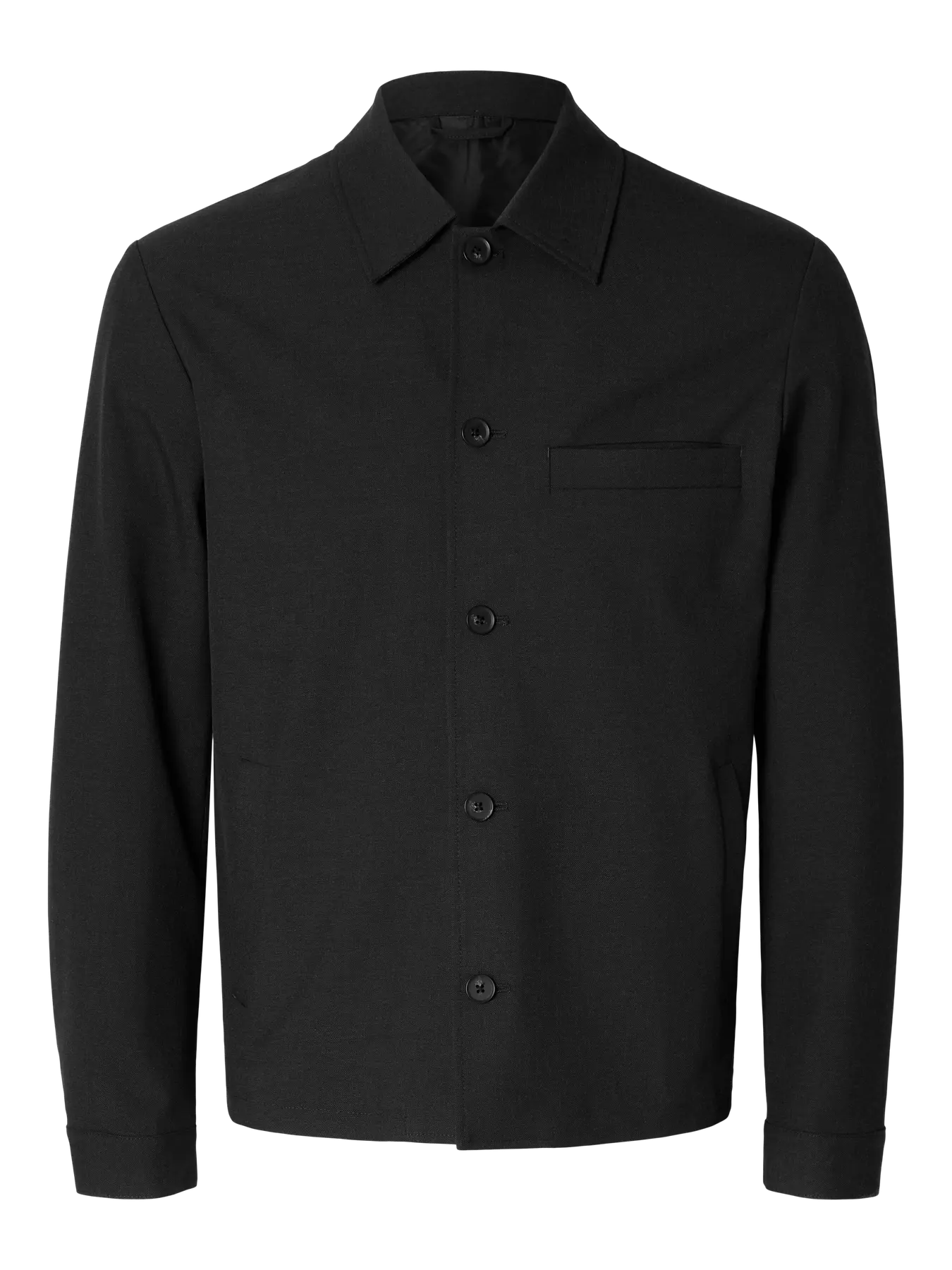 Selected miesten bleiseri, ROBERT OVERSHIRT Black - Image 3