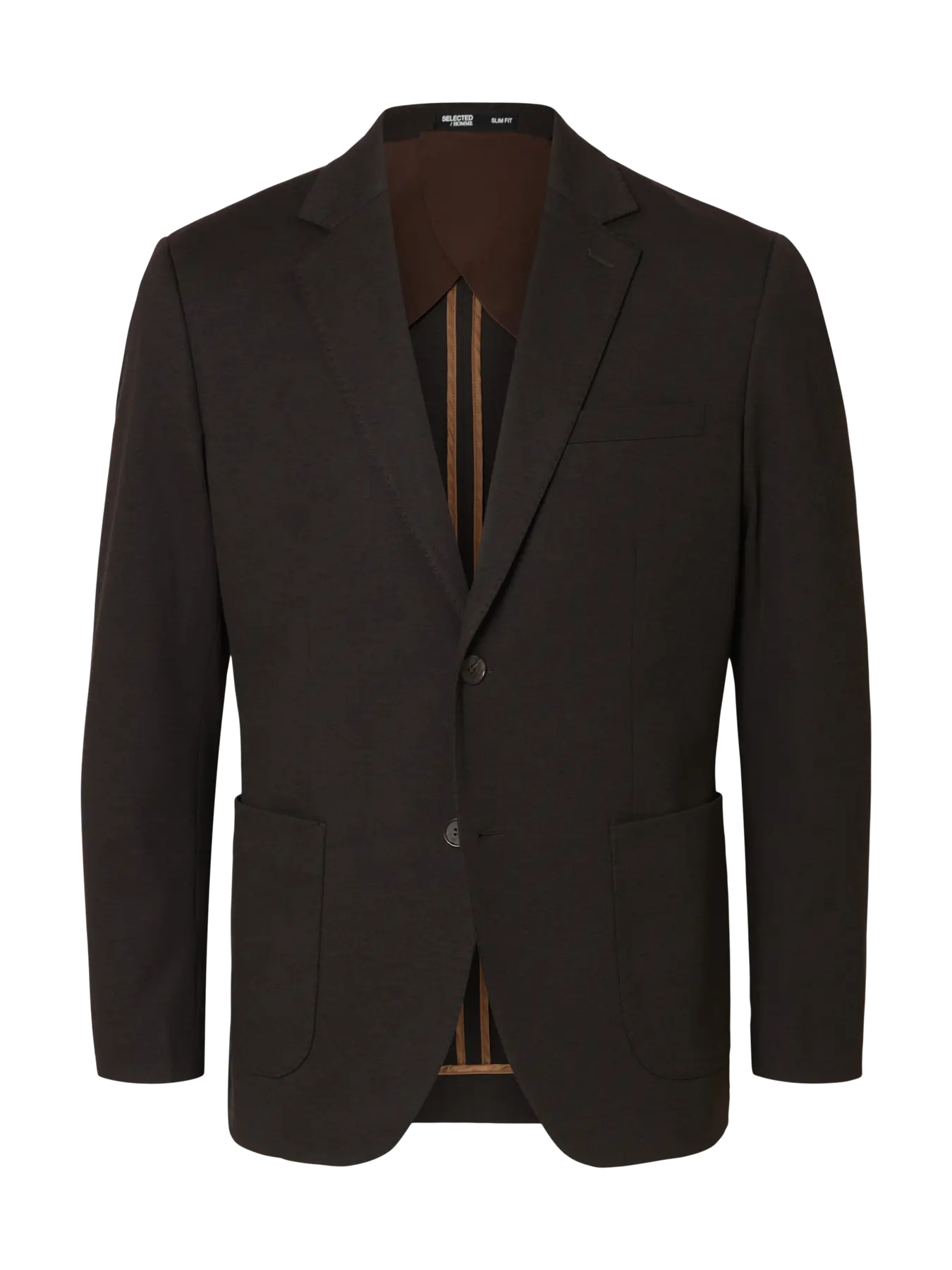 Selected miesten bleiseri, SLHSLIM-LEWIS LANO JERSEY BLZ Chocolate Torte - Image 3