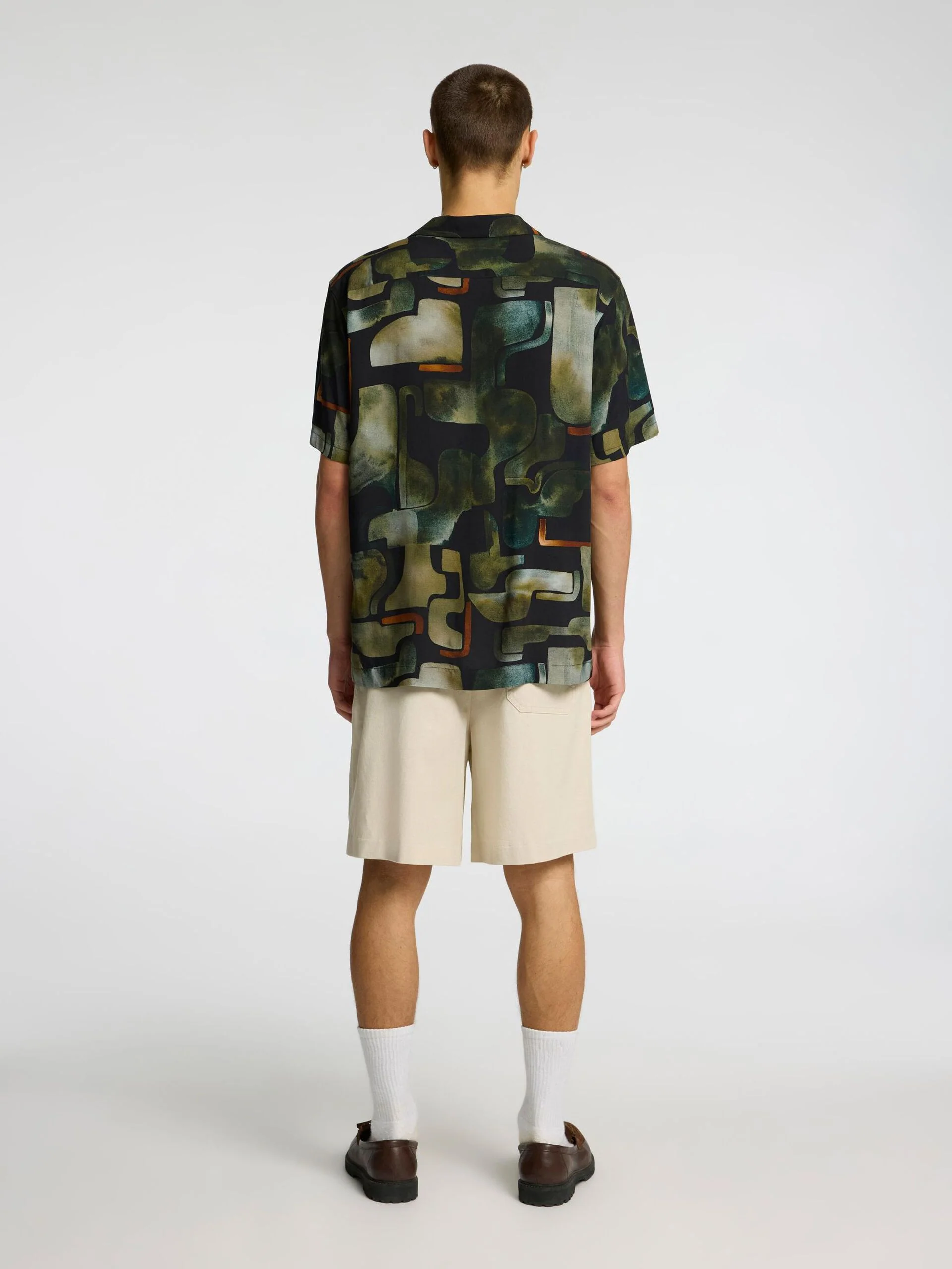 Selected miesten kauluspaita, RELAX VERO SHIRT AOP Kuosi, Vihreä - Image 2