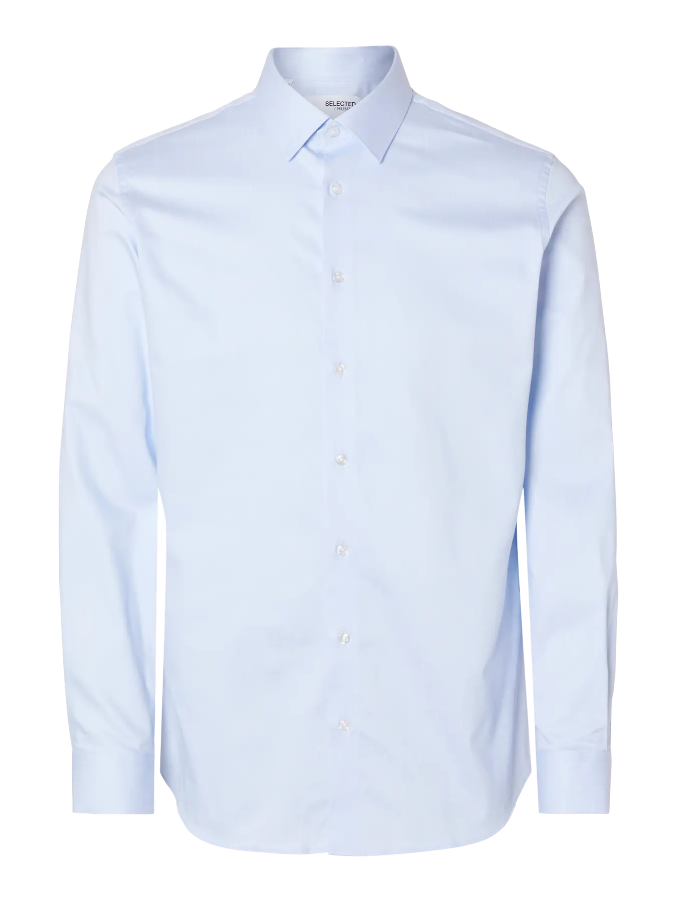 Selected Miesten Kauluspaita, SLIM PERFORMANCE SHIRT NOS Light Blue - Image 3