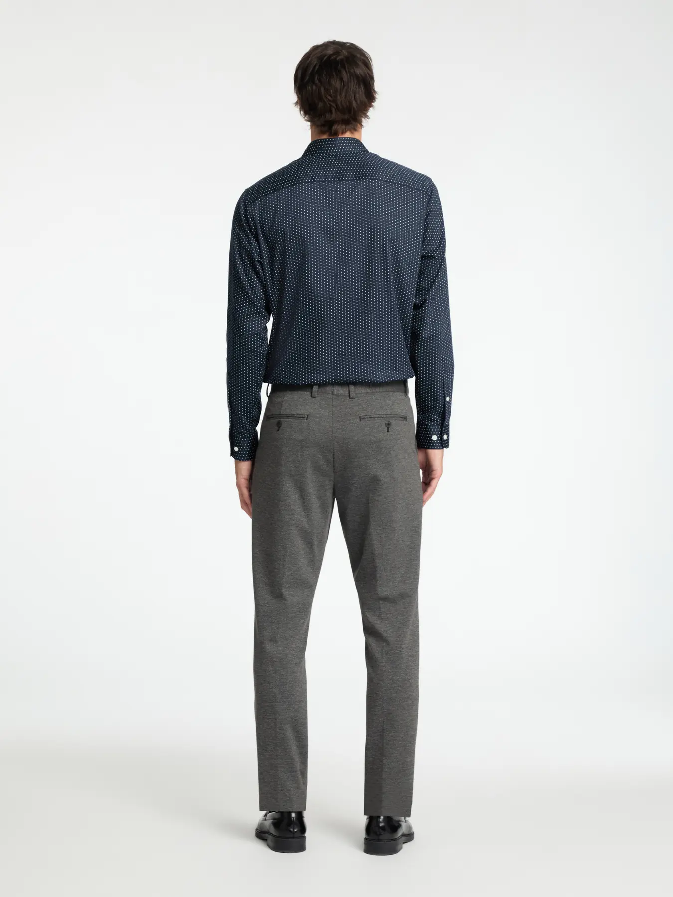 Selected Miesten Kauluspaita, SLIM PERFORMANCE SHIRT Sky Captain White - Image 2