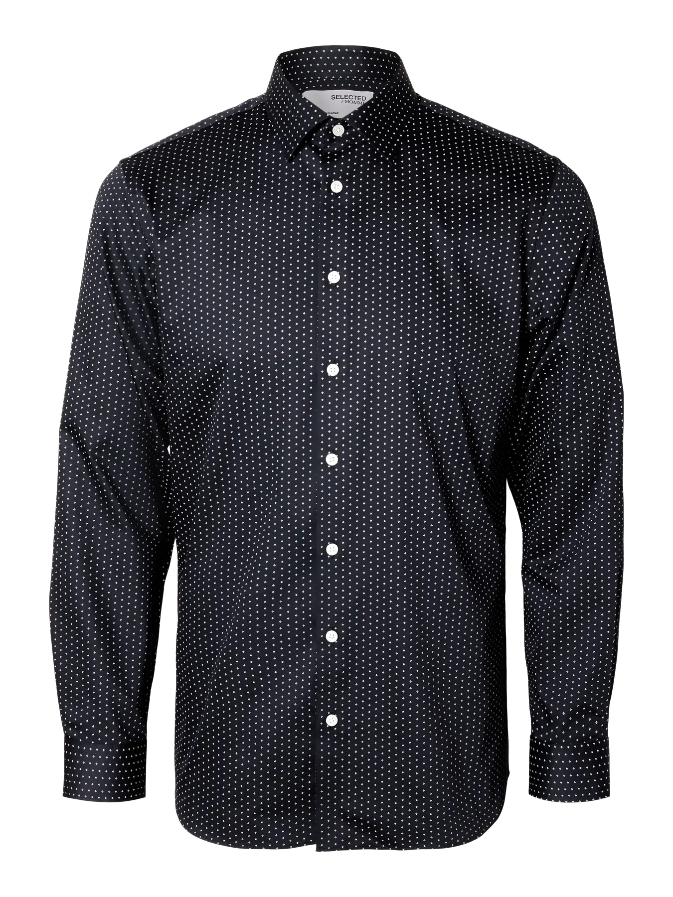 Selected Miesten Kauluspaita, SLIM PERFORMANCE SHIRT Sky Captain White - Image 3