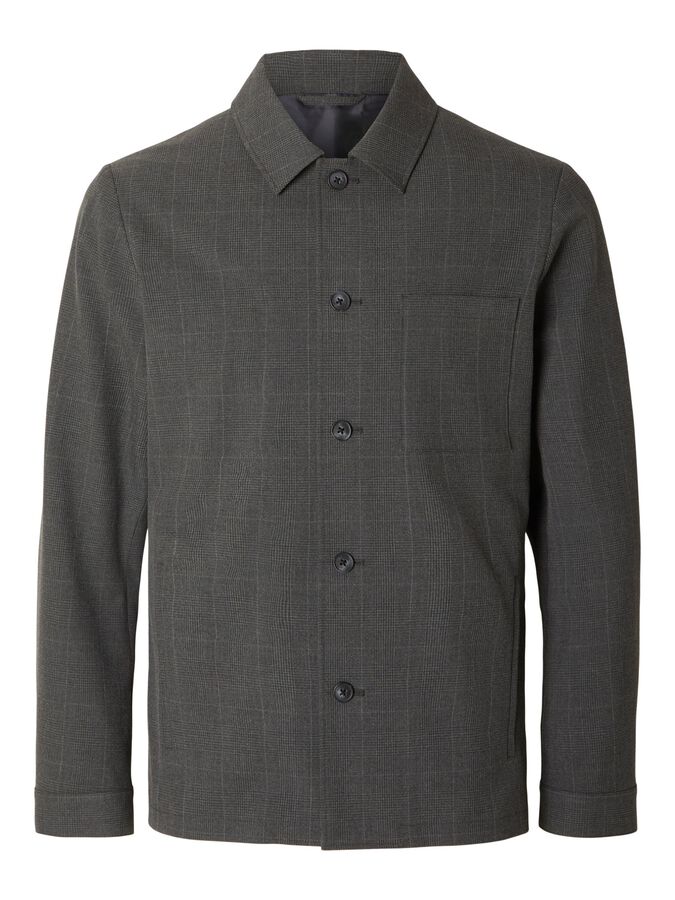 Selected Miesten Paitatakki K SLH ROBERT HYBRID BLZ Harmaa Ruutu - Image 3