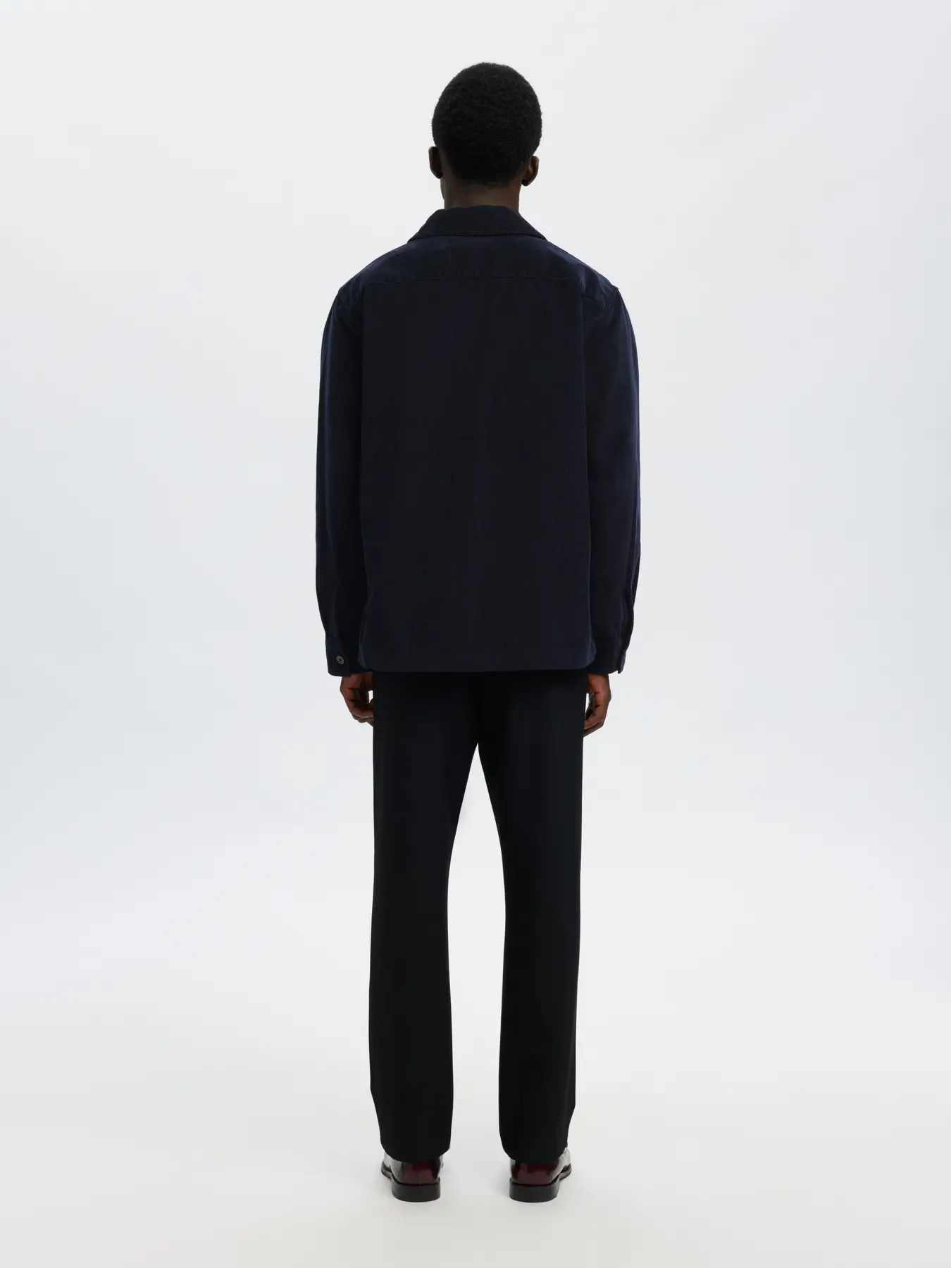 Selected miesten paitatakki, SLHREGTATE CORD OVERSHIRT Sky Captain - Image 2