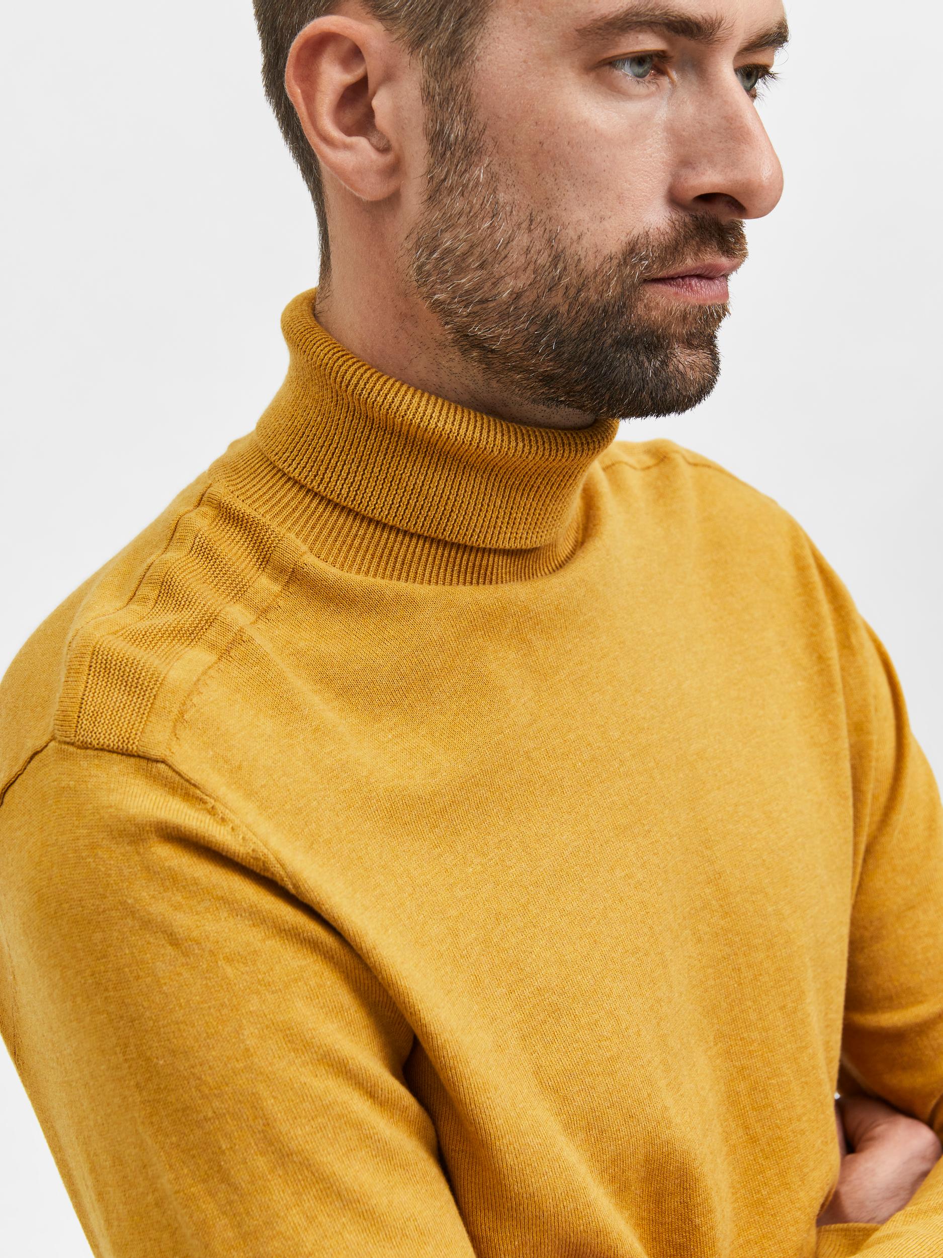 Selected, Miesten Pooloneule, Berg Roll Neck Keltainen - Image 4