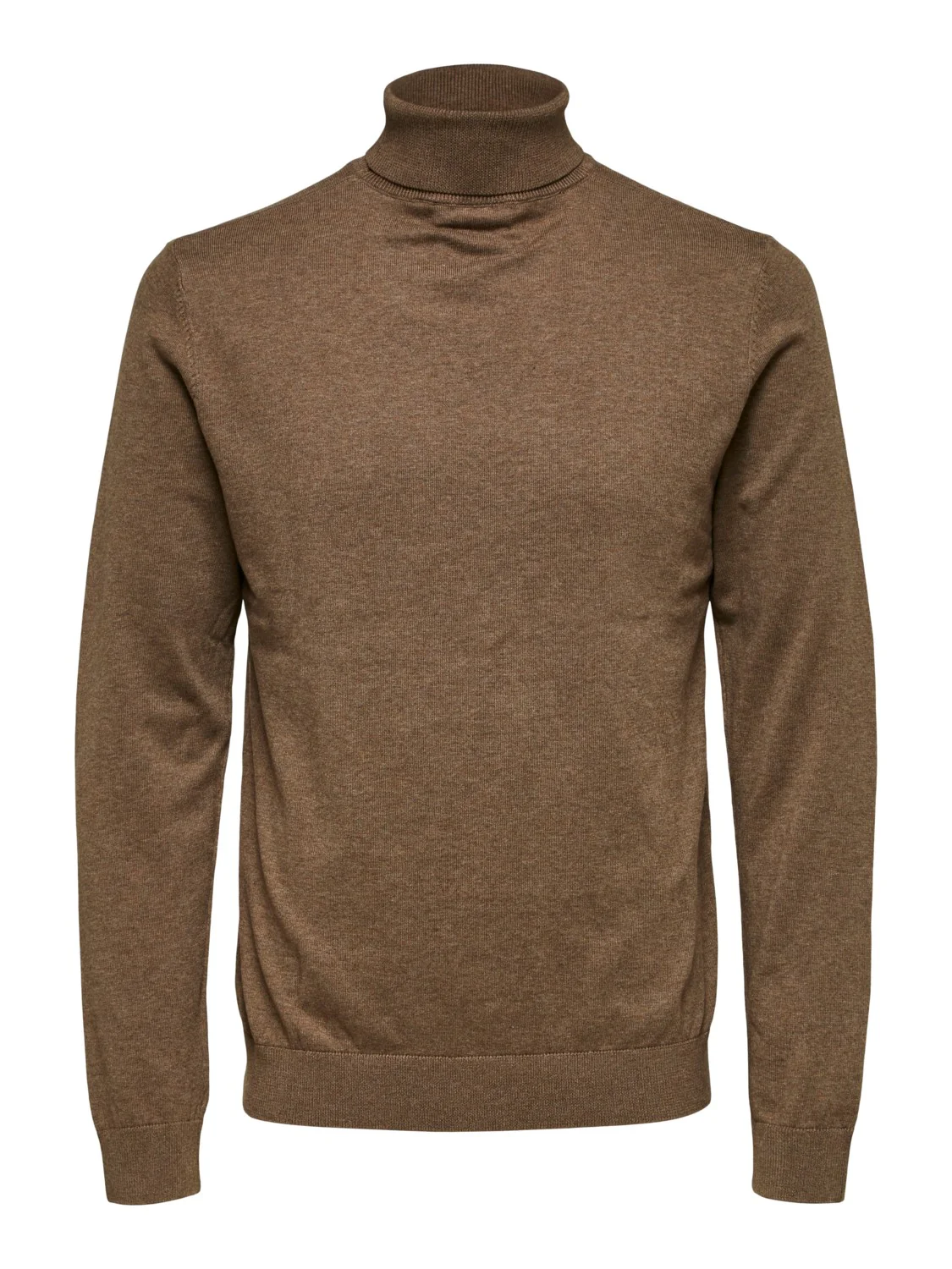 Selected, Miesten Pooloneule, Berg Roll Neck Beige - Image 3