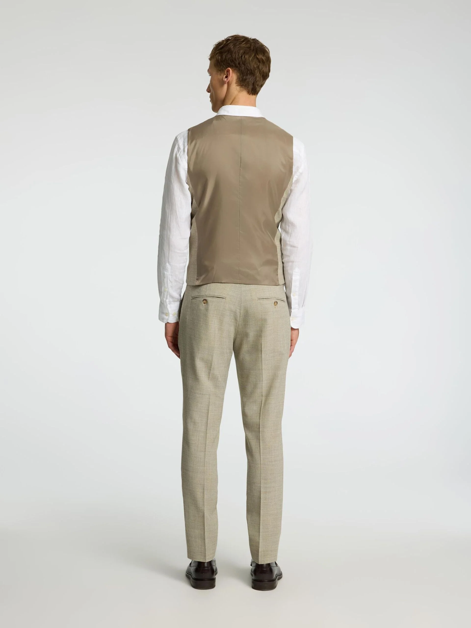 Selected miesten pukuliivi, SLIM OASIS VEST Beige - Image 2