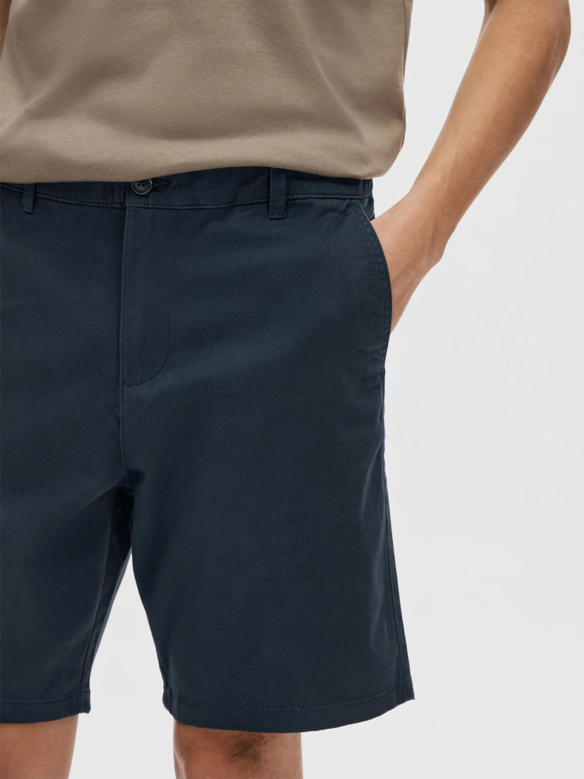Selected miesten shortsit, REGULAR BILL SHORTS Tummansininen - Image 3