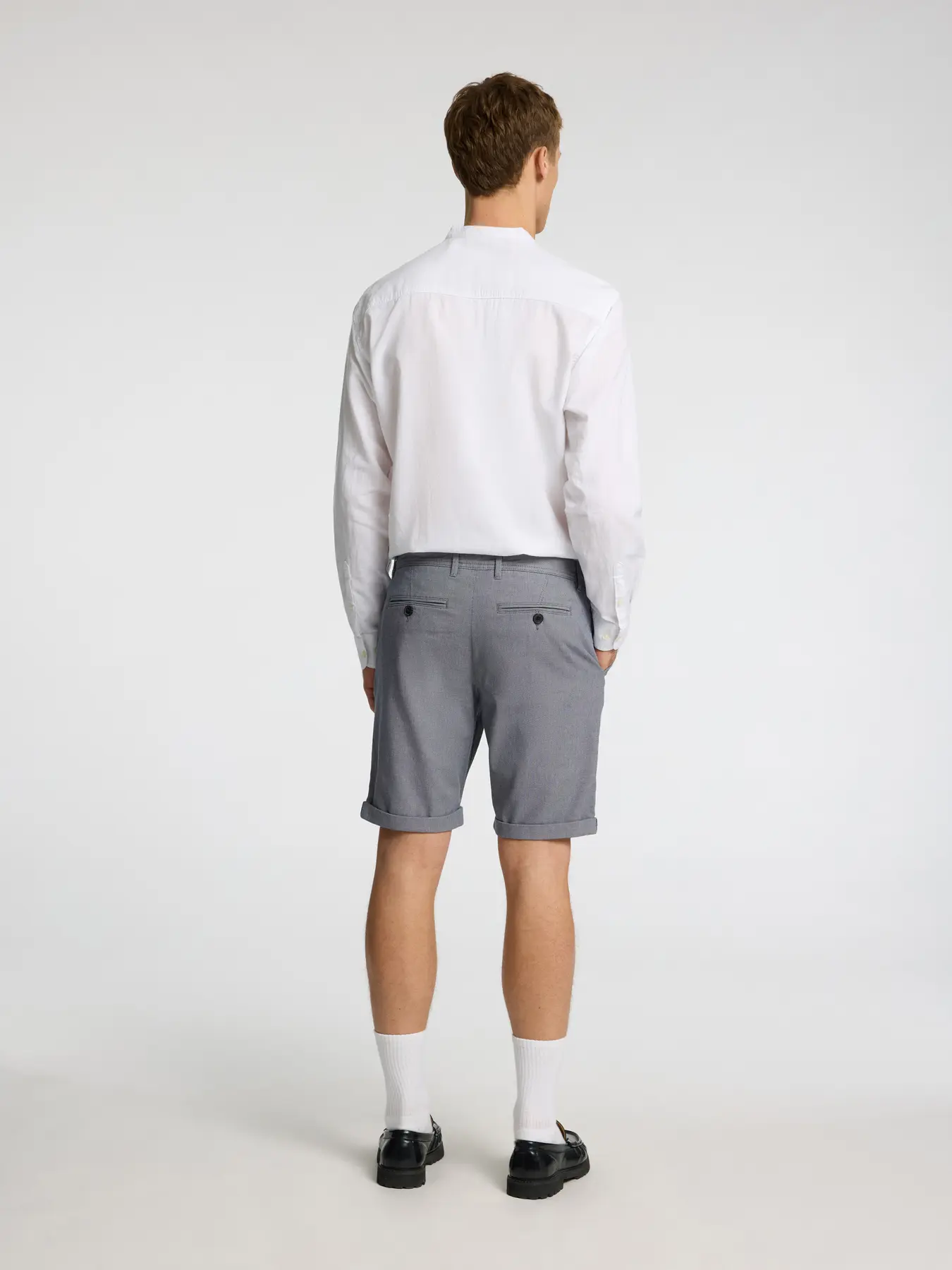 Selected Miesten Shortsit, SLIM LUTON FLEX SHORTS Sininen Kuosi - Image 2