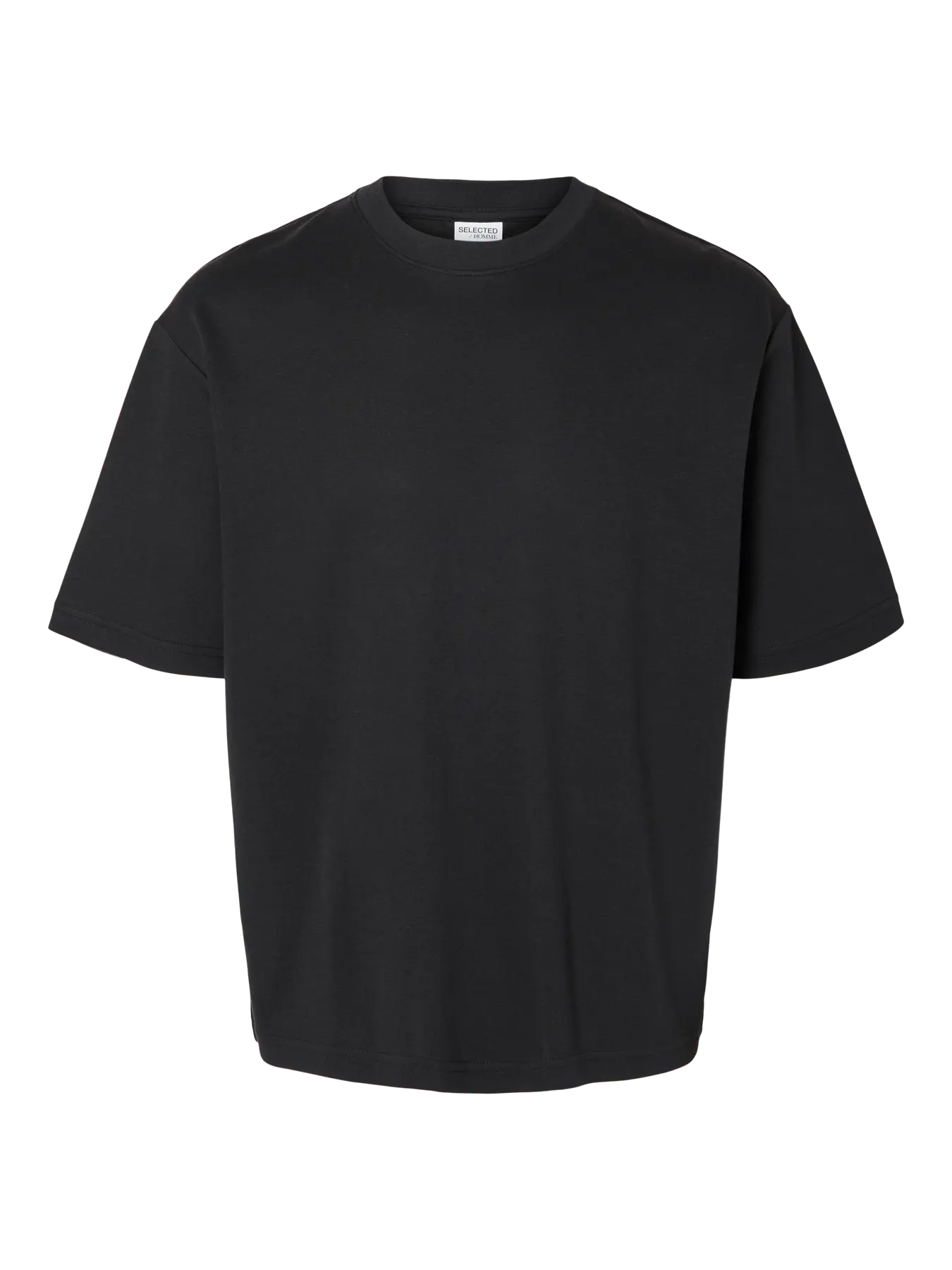 Selected miesten t-paita, LOOSE OSCAR SS O-NECK Black - Image 3