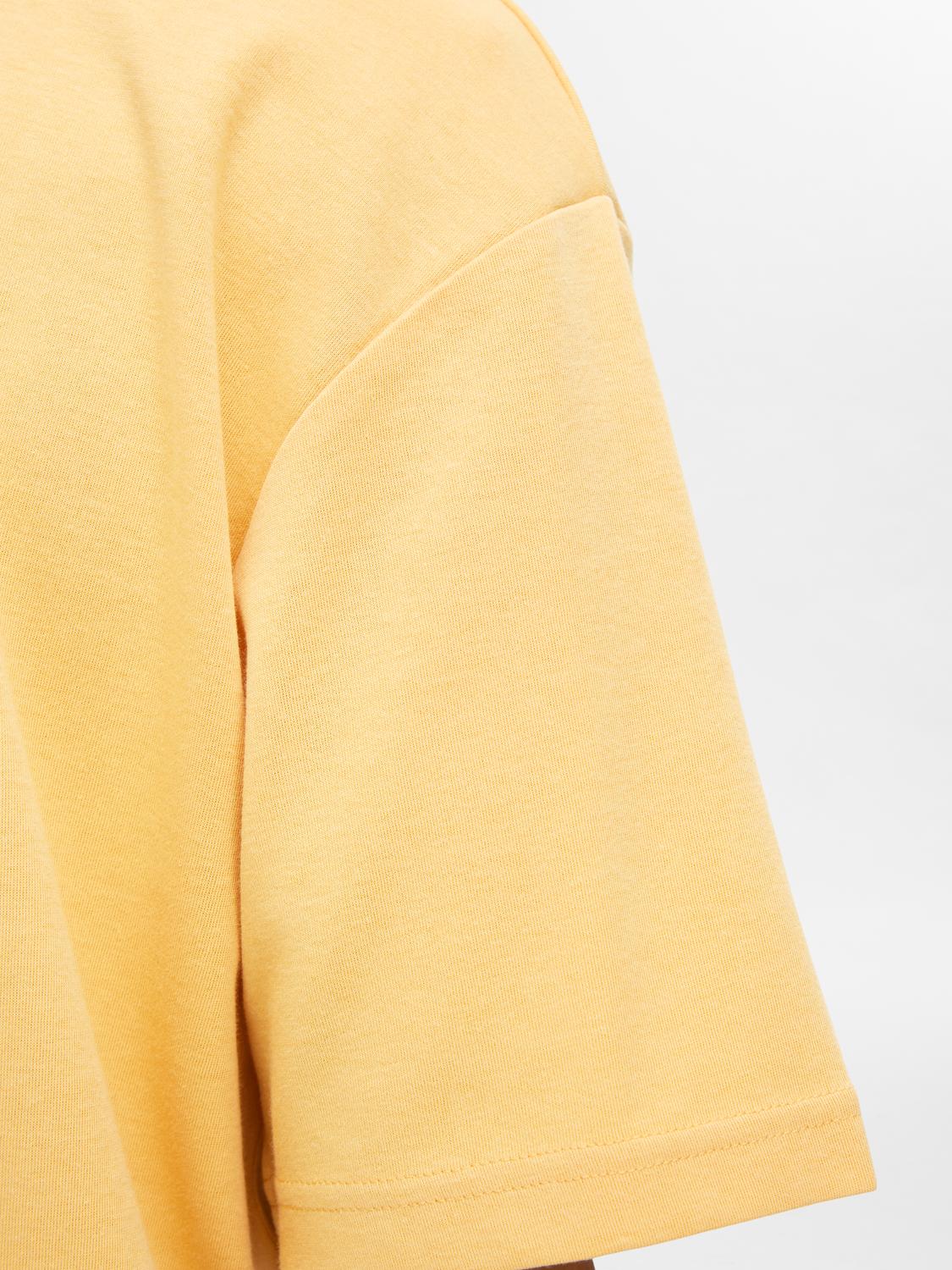 Selected miesten t-paita, LOOSE OSCAR SS O-NECK Keltainen - Image 3