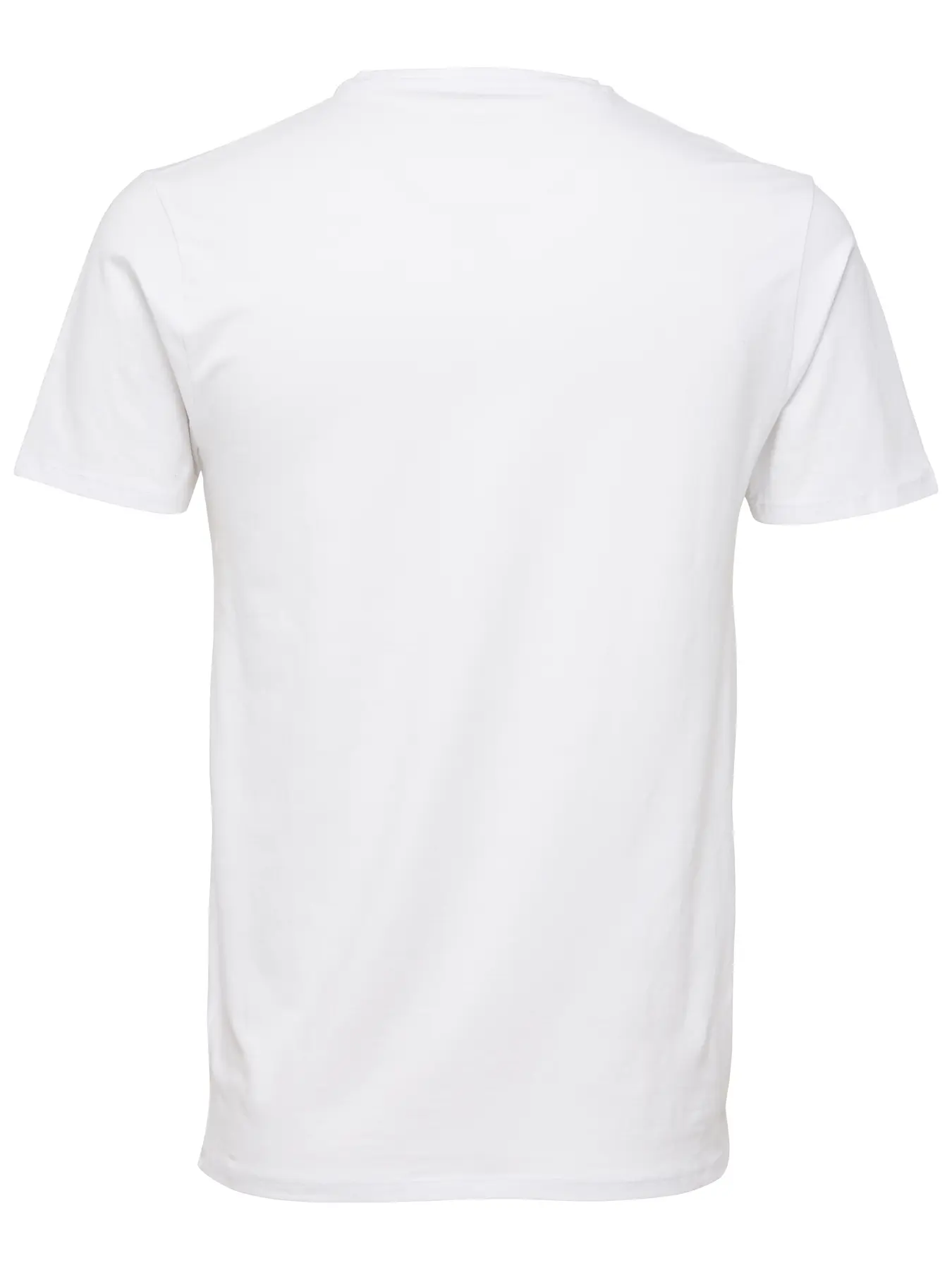 Selected Miesten T-paita, Pima Ss V-neck Bright White - Image 4