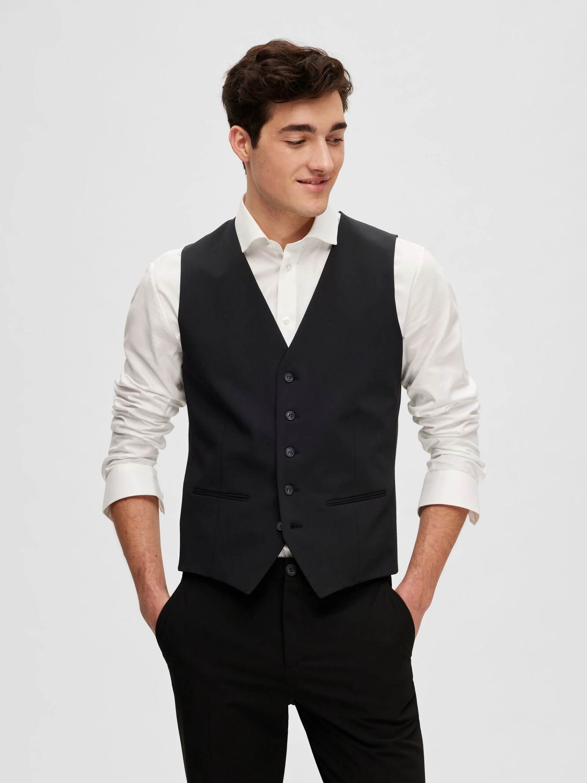 Selected Pukuliivi, LIAM VEST FLEX Black