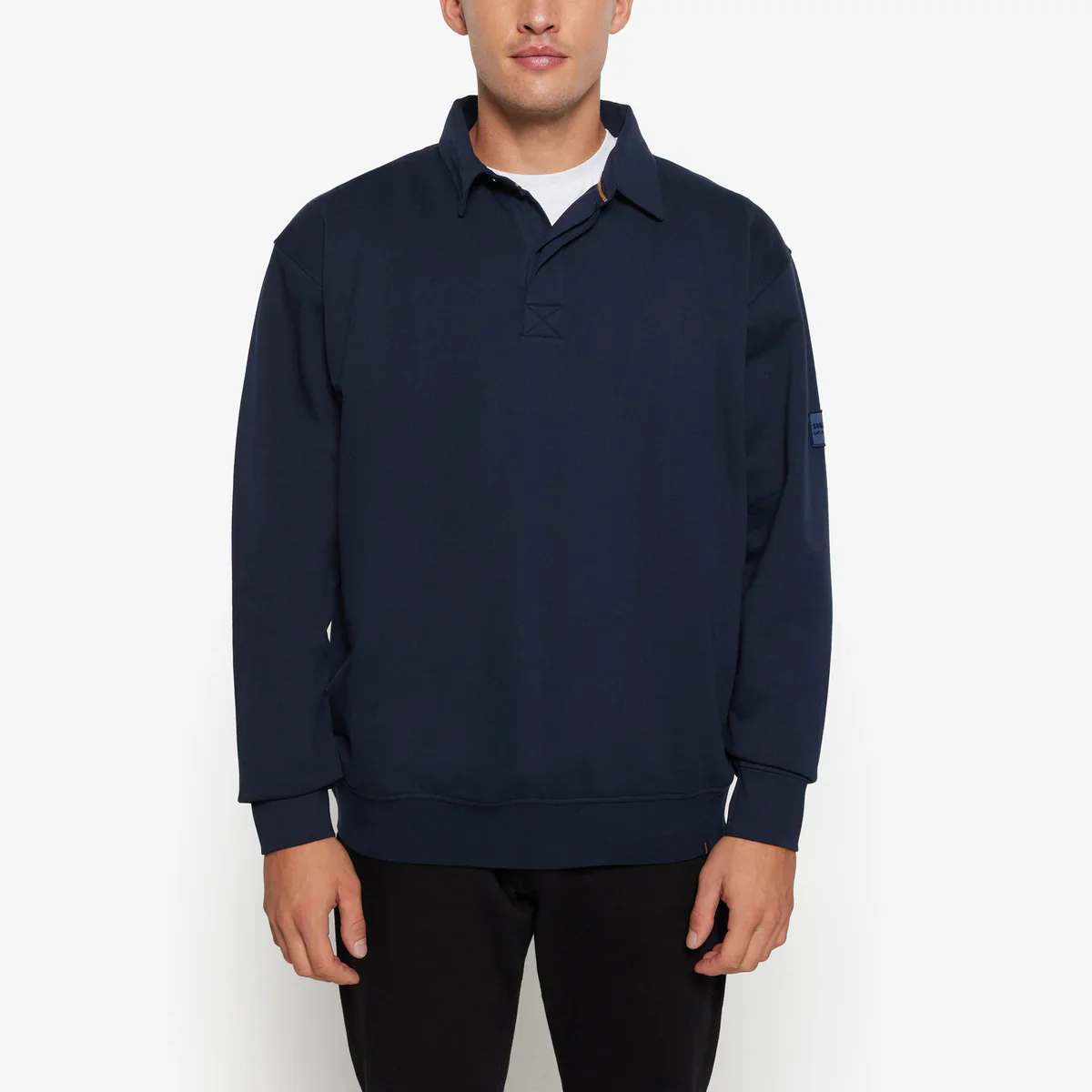 Signal Miesten Pitkähihainen, SWEAT POLO Tummansininen - Image 3