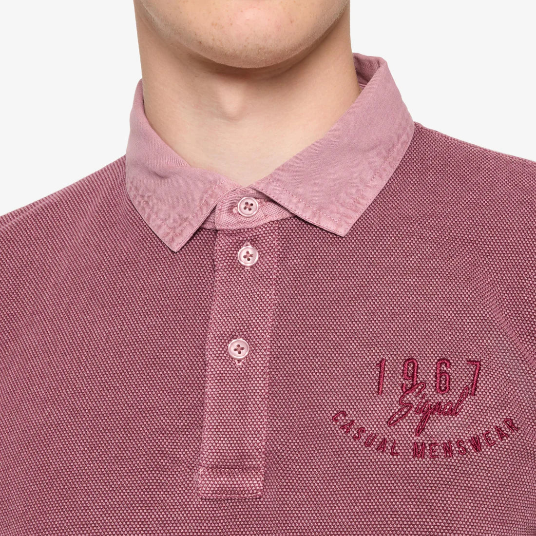 Singal miesten pikeepaita, OSCAR BADGE POLO Punainen - Image 5
