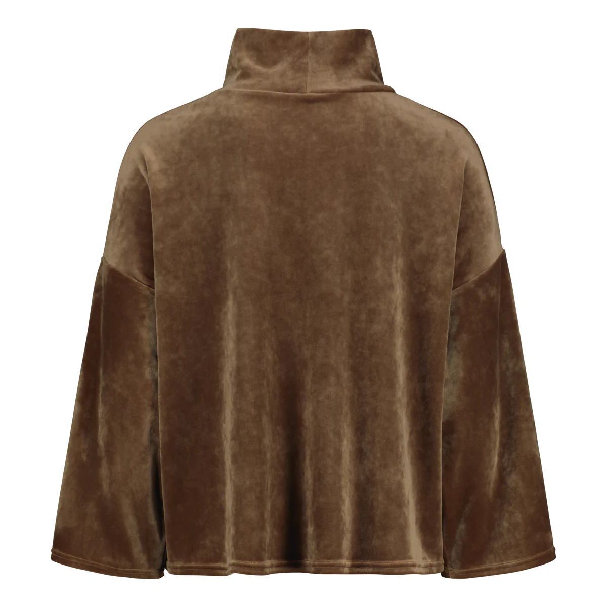 Sinnuu naisten paita Caya Velvet Sweater, tummanruskea - Image 2