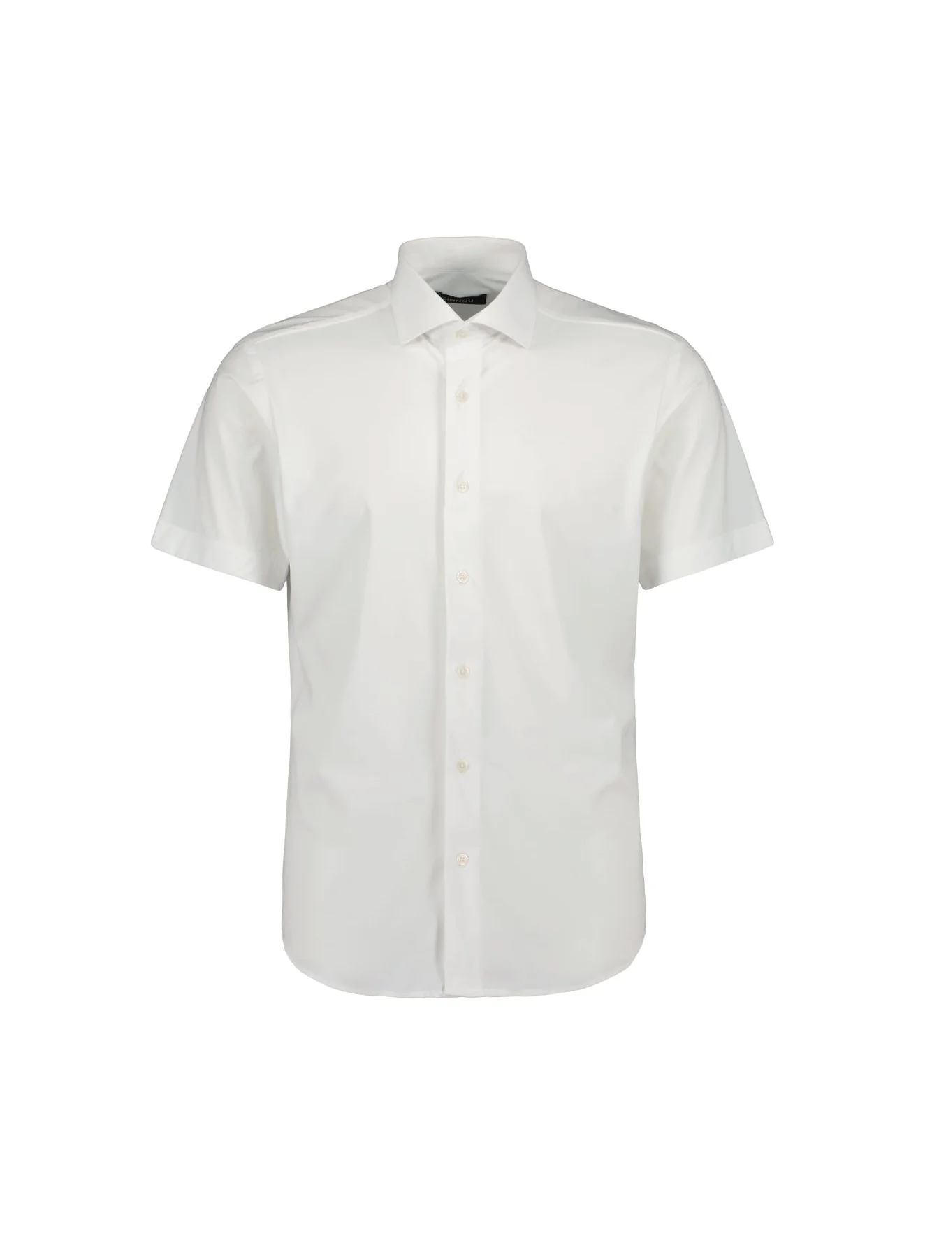Sinnuu Miesten Kauluspaita, Technical Performance Shirt SS, Made in Europe, Valkoinen