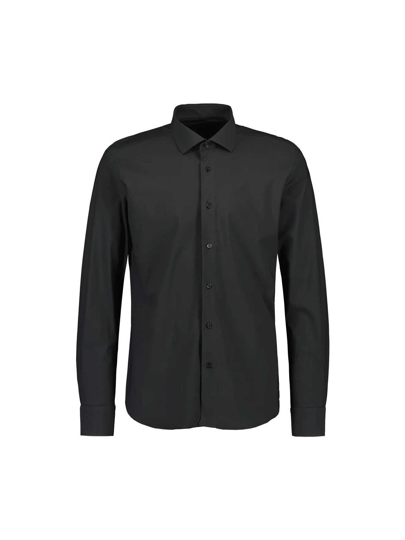 Sinnuu miesten kauluspaita Performance Technical Shirt LS Made in Europe, musta