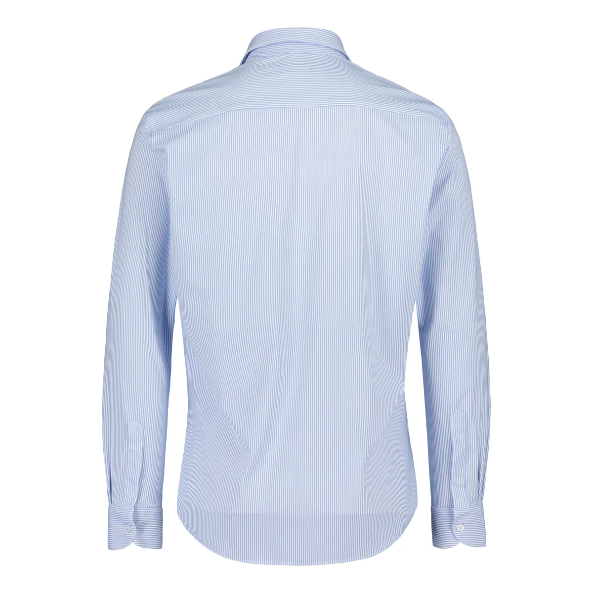 Sinnuu Miesten Kauluspaita Technical Shirt Stripe Made In Europe, raidallinen sininen - Image 2