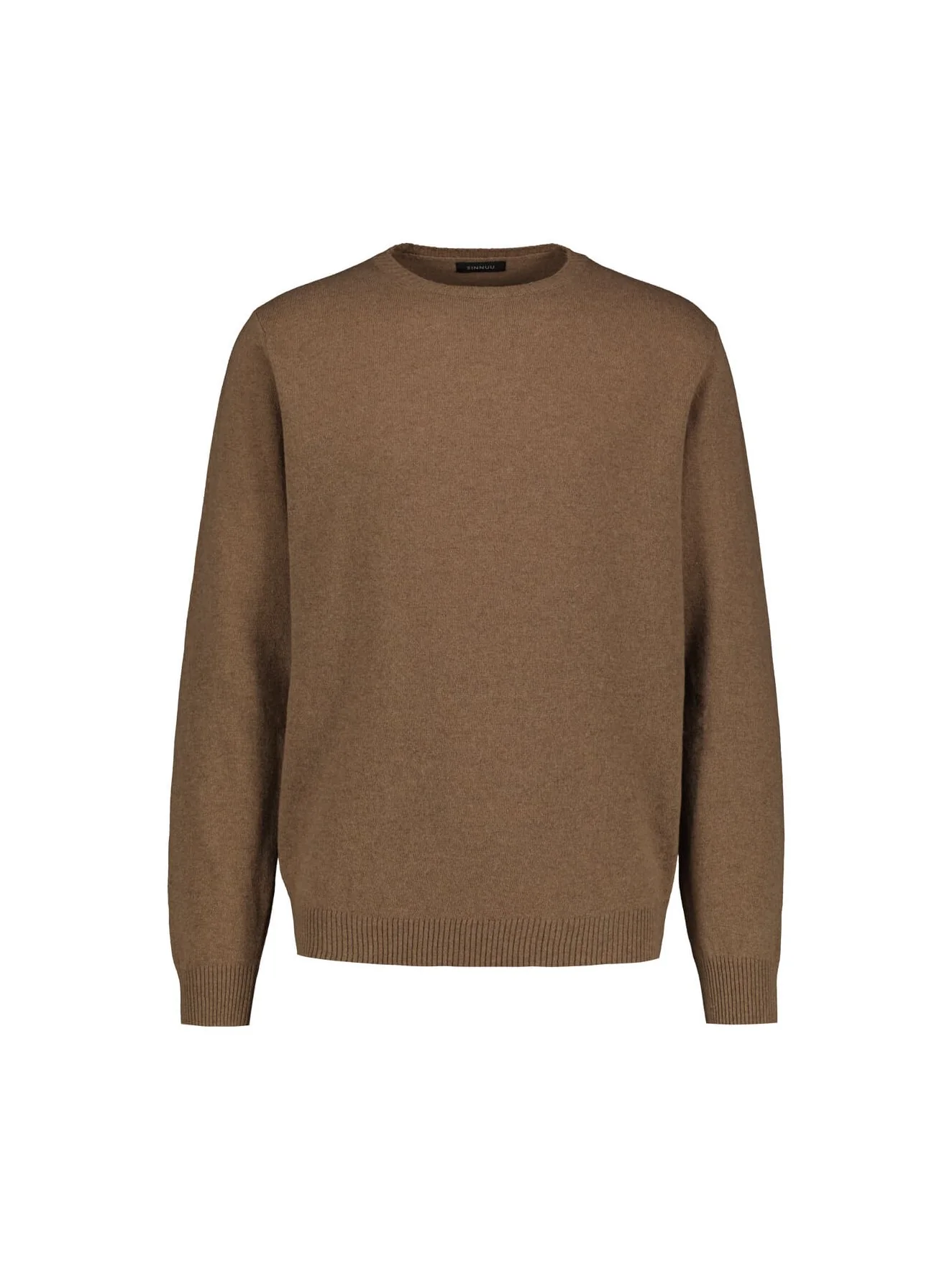 Sinnuu Miesten Neule CREW FINE MERINO WOOL MADE IN ITALY Beige