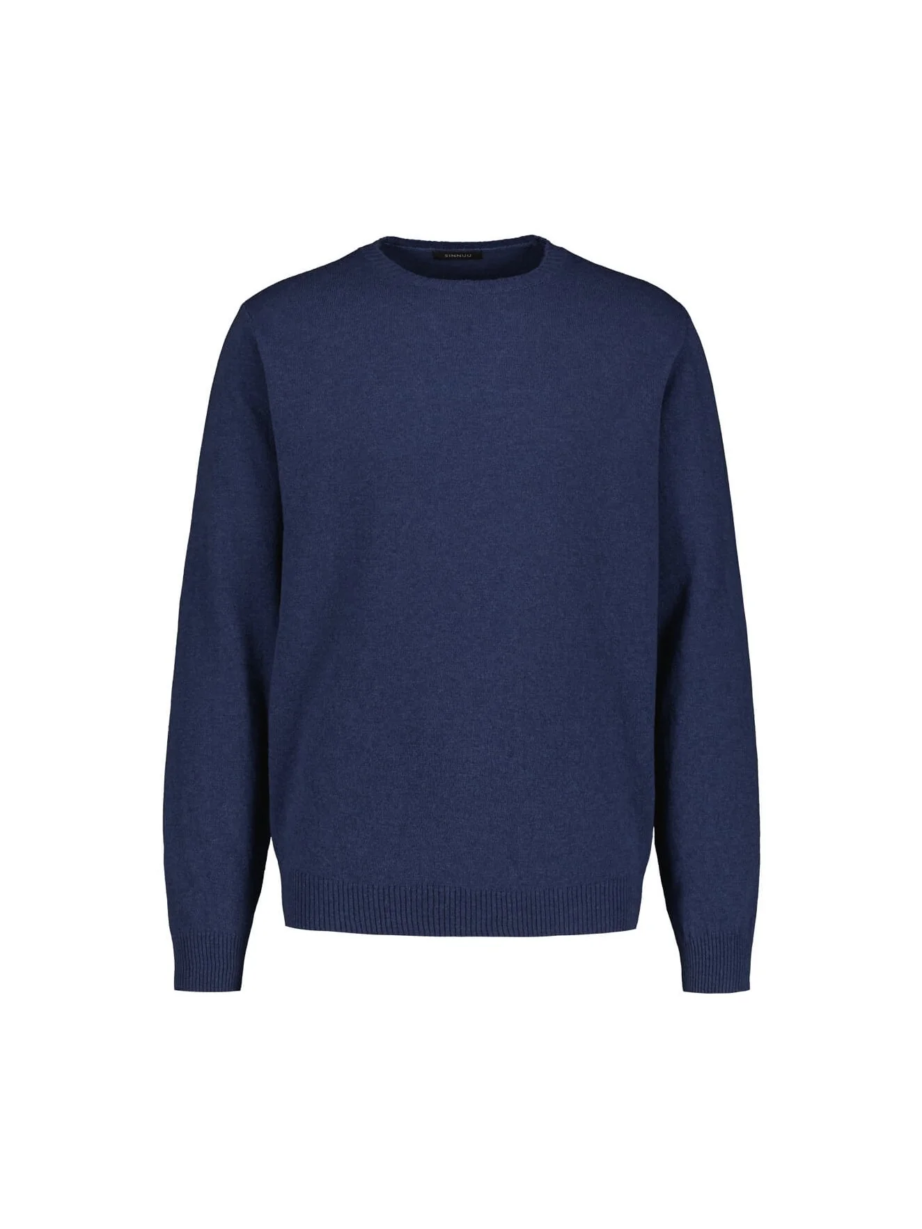 Sinnuu Miesten Neule CREW FINE MERINO WOOL MADE IN ITALY Indigo