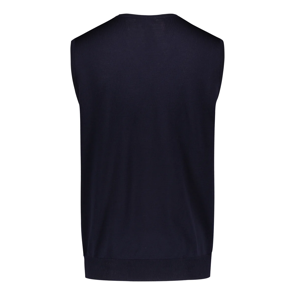 Sinnuu Miesten Neuleliivi Merino Vest V-Neck Tummansininen - Image 2