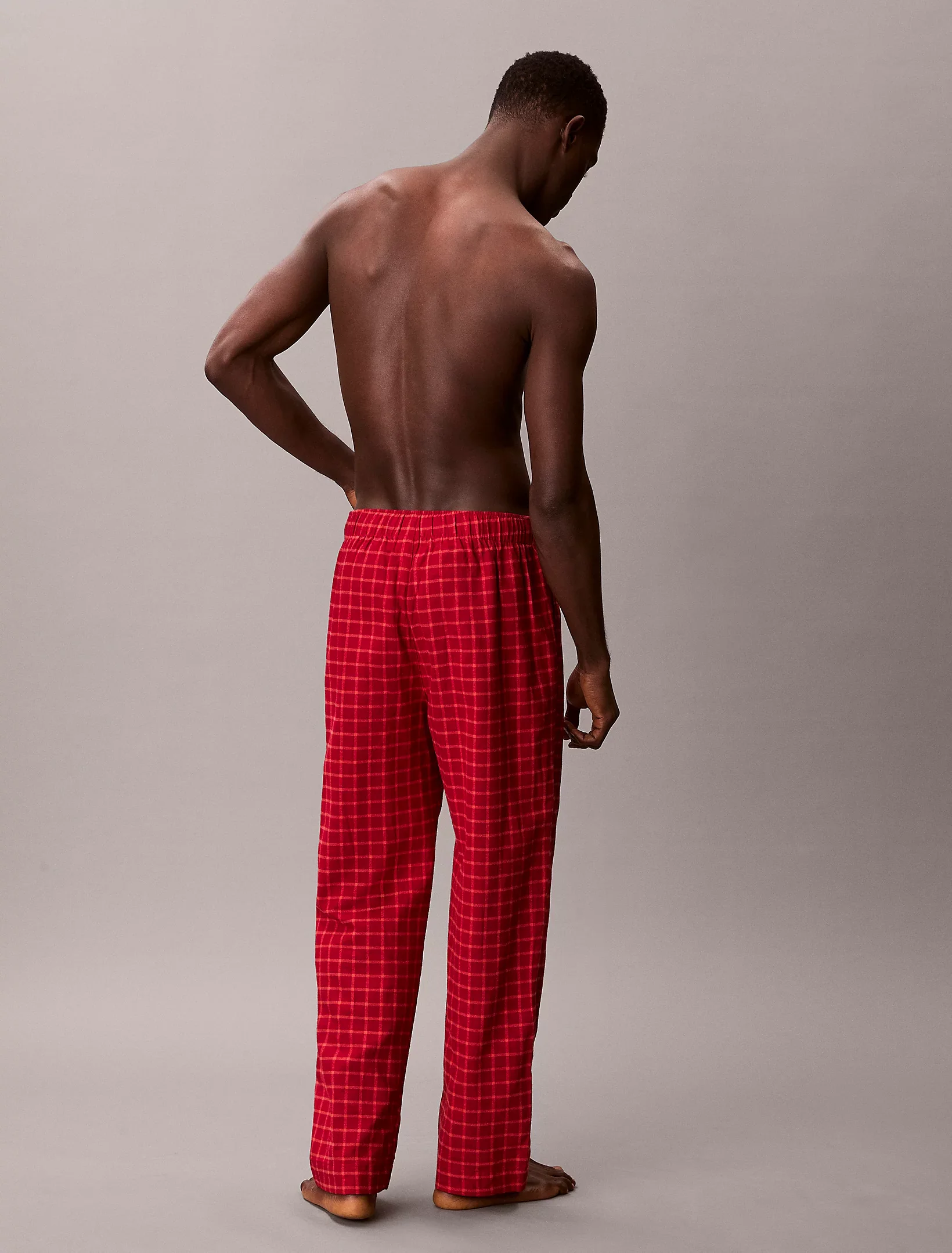 Calvin Klein miesten pyjamahousut SLEEP PANT FLANNEL, punainen - Image 3