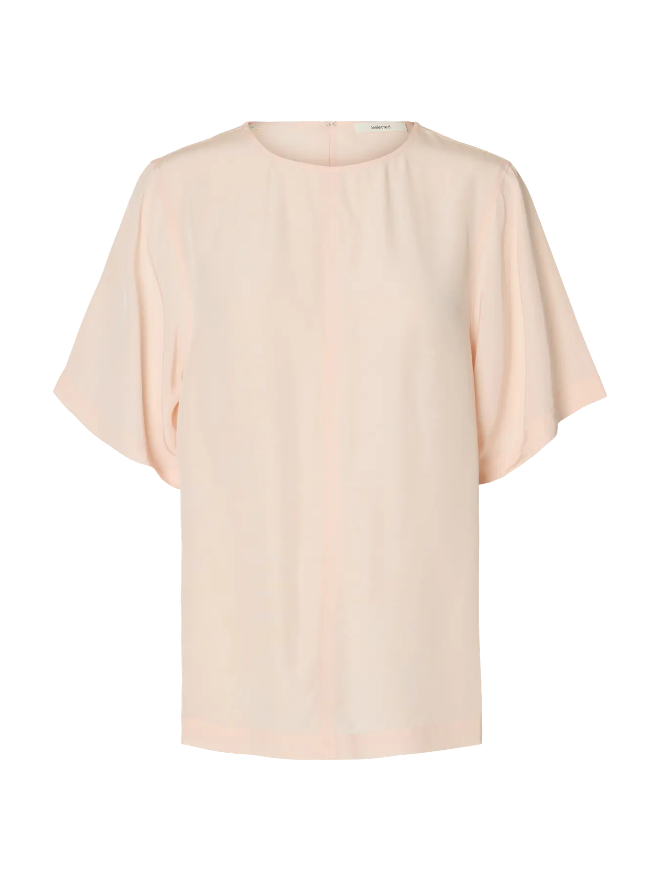 Selected Femme naisten paita SLFAMIRA SS O-Neck Top, Pale Dogwood