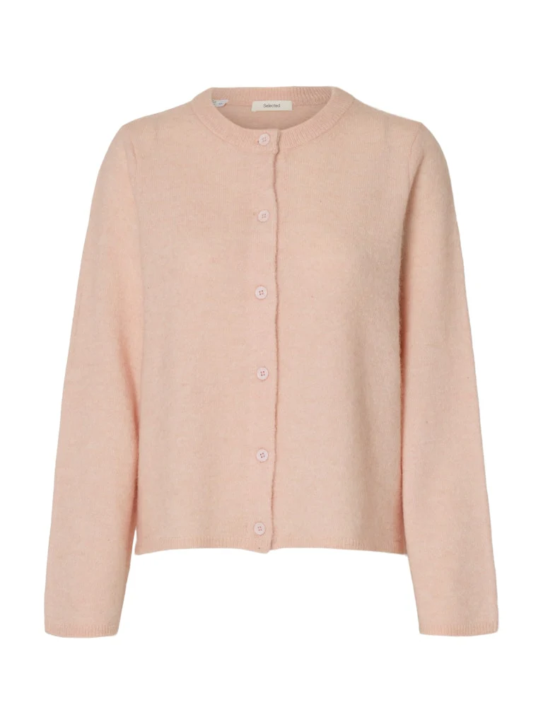 Selected Femme naisten neuletakki SLFLULU NEW LS KNIT CARDIGAN, Pale Dogwood Melange - Image 2