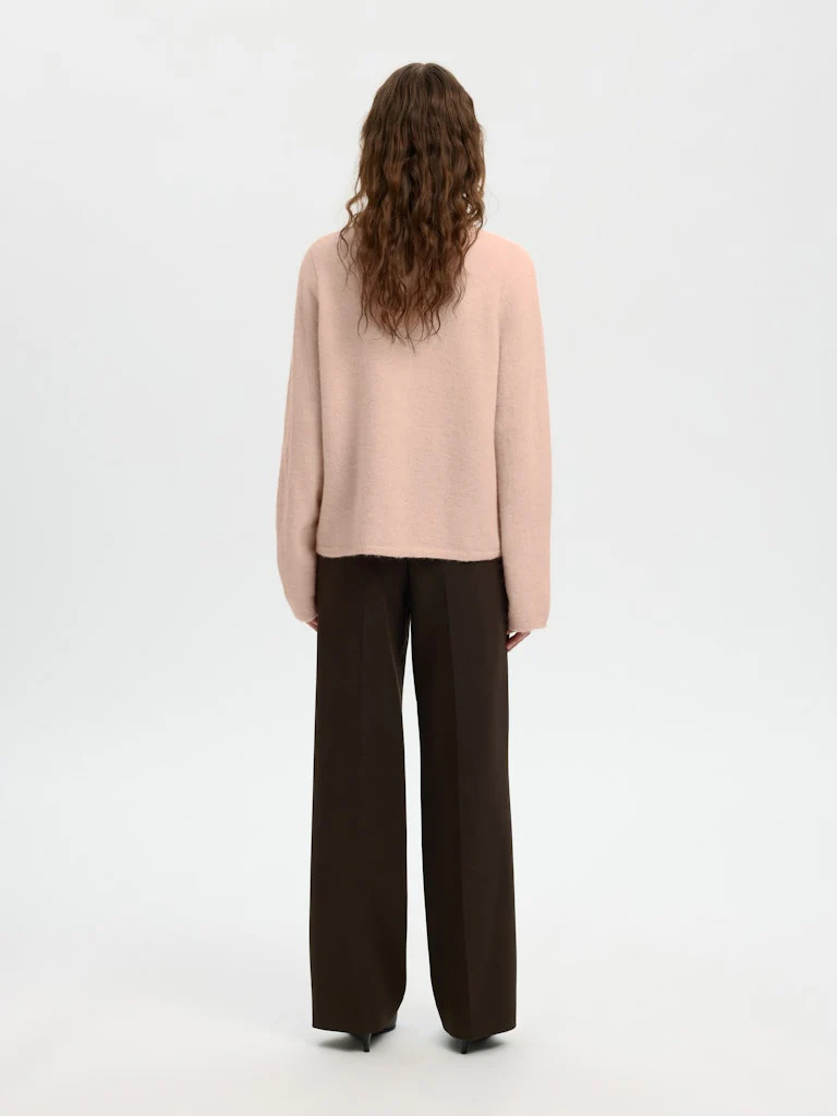 Selected Femme naisten neuletakki SLFLULU NEW LS KNIT CARDIGAN, Pale Dogwood Melange - Image 5