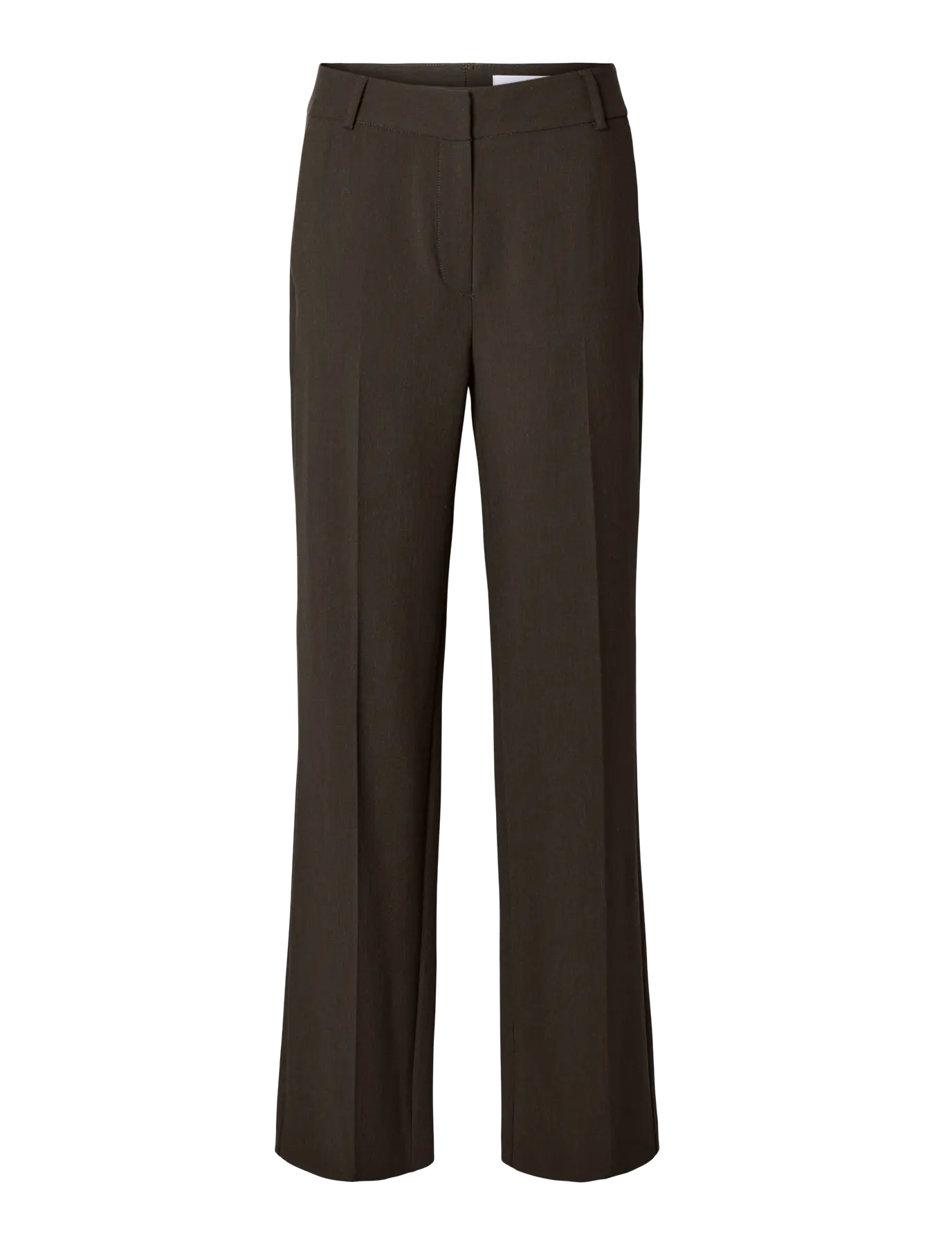 Selected Femme naisten housut SLFRITA MW WIDE PANT MEL NOOS, Delicioso melange - Image 2