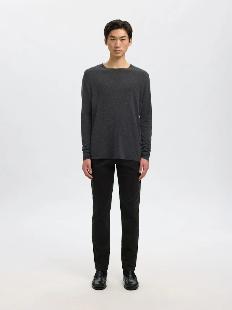 Selected miesten housut New Miles Flex Chino, musta - Image 4