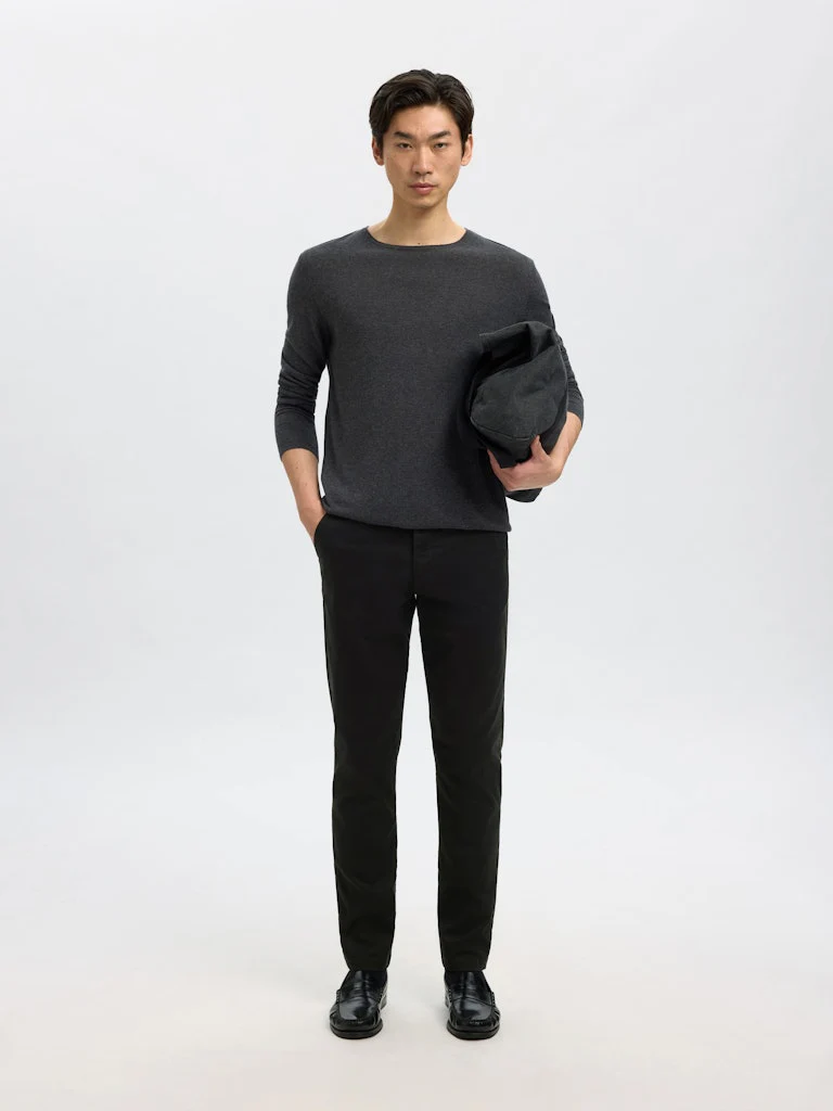 Selected miesten housut New Miles Flex Chino, musta - Image 5