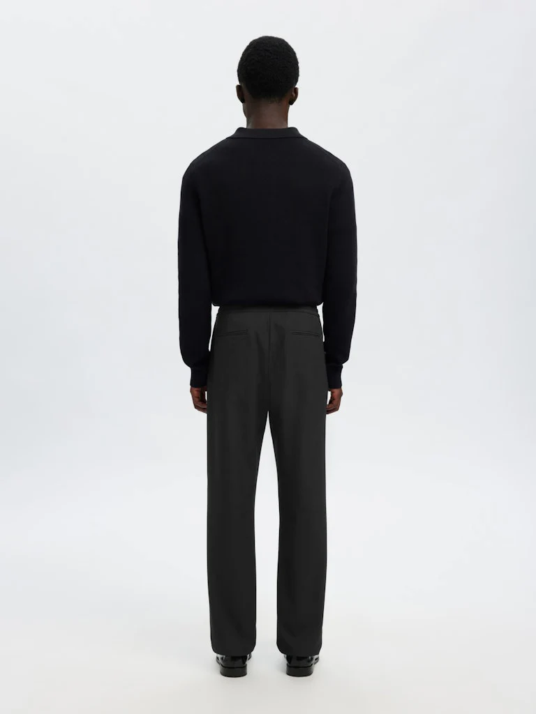Selected miesten housut SLH196-Straight Robert String Pant, musta - Image 2