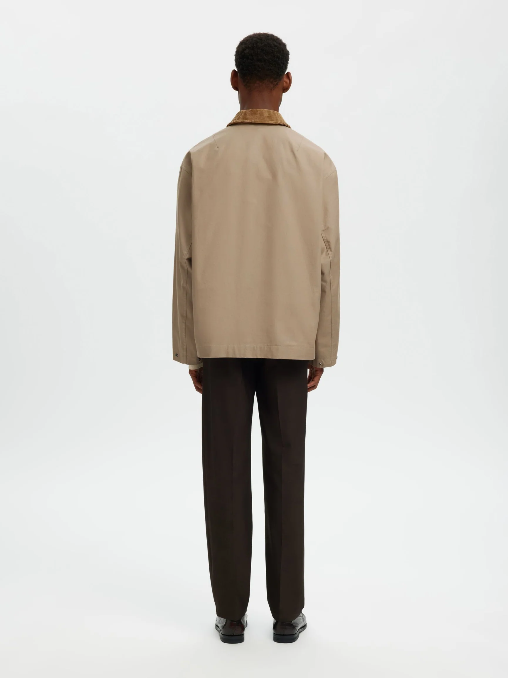 Selected miesten takki SLHKYLE Cotton JKT, Weathered Teak - Image 2