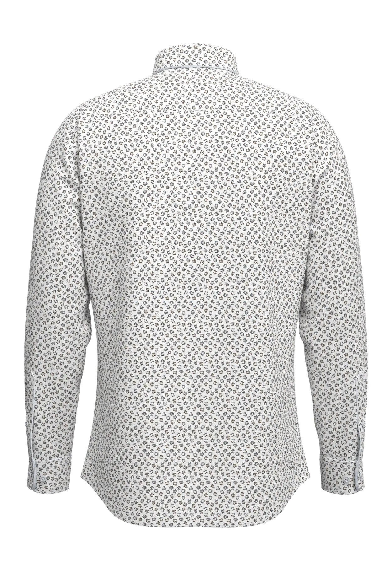 Selected kauluspaita SLHSLIM-Performance Shirt  LS AOP, Bright White Multi D - Image 2